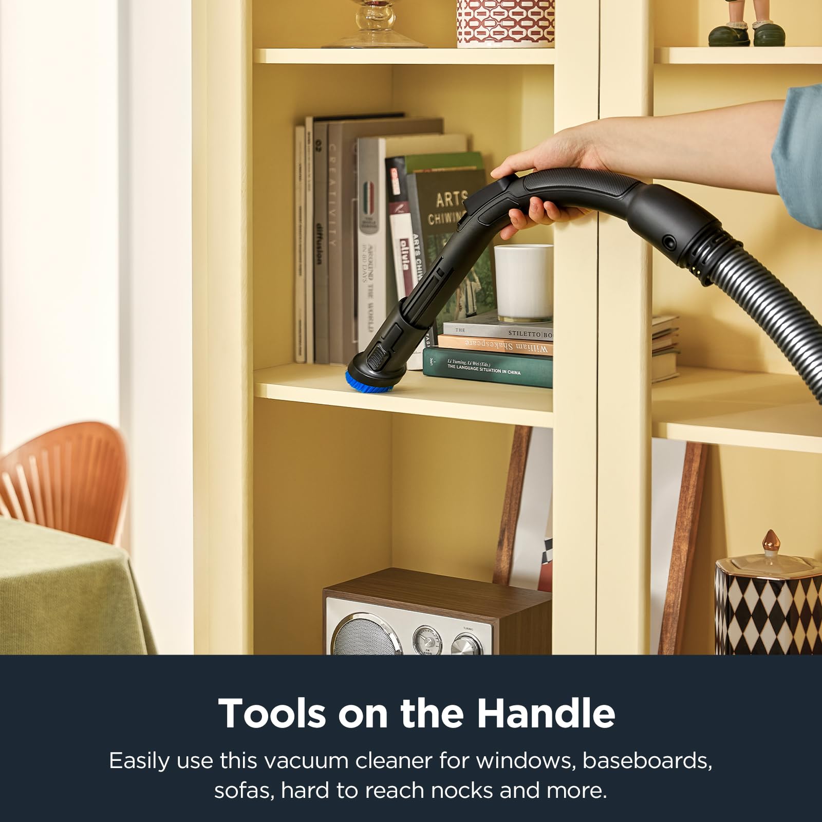 Eureka Whirlwind Bagless Canister 2.5L Vacuum Cleaner, Lightweight Vac For Carpets And Hard Floors, Nen110A, Blue