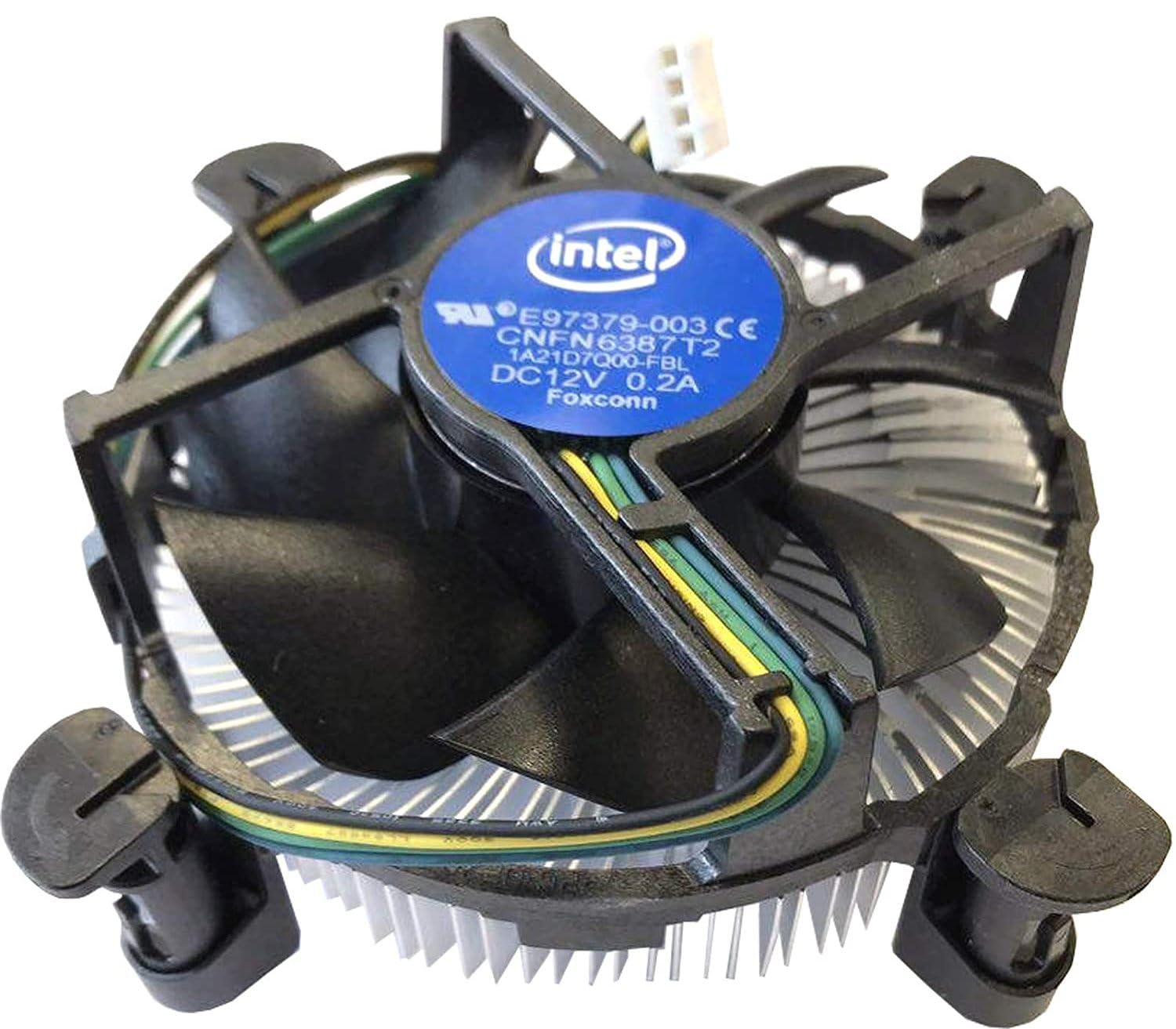 Intel E97379 003 Core I3/I5/I7 Socket 1150/1155/1156 4 Pin Connector Cpu Cooler With Aluminum Heatsink And 3.5 Inch Fan For Desk