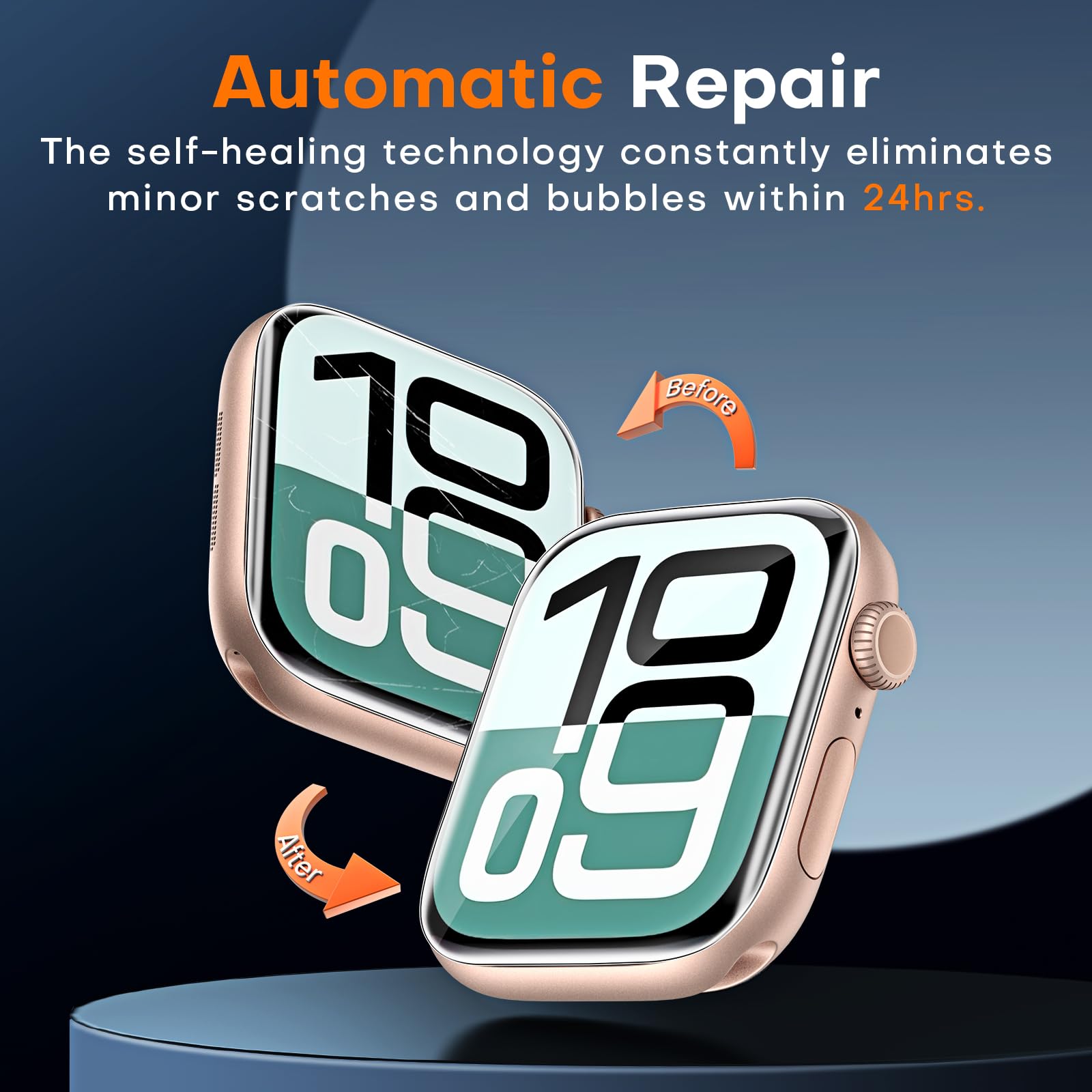 Tocol 8 Pack Screen Protector For Apple Watch Series 10 46Mm,[Hd Clear] [Scratch Resistant] [Bubble Free] [Easy Installation] Ul