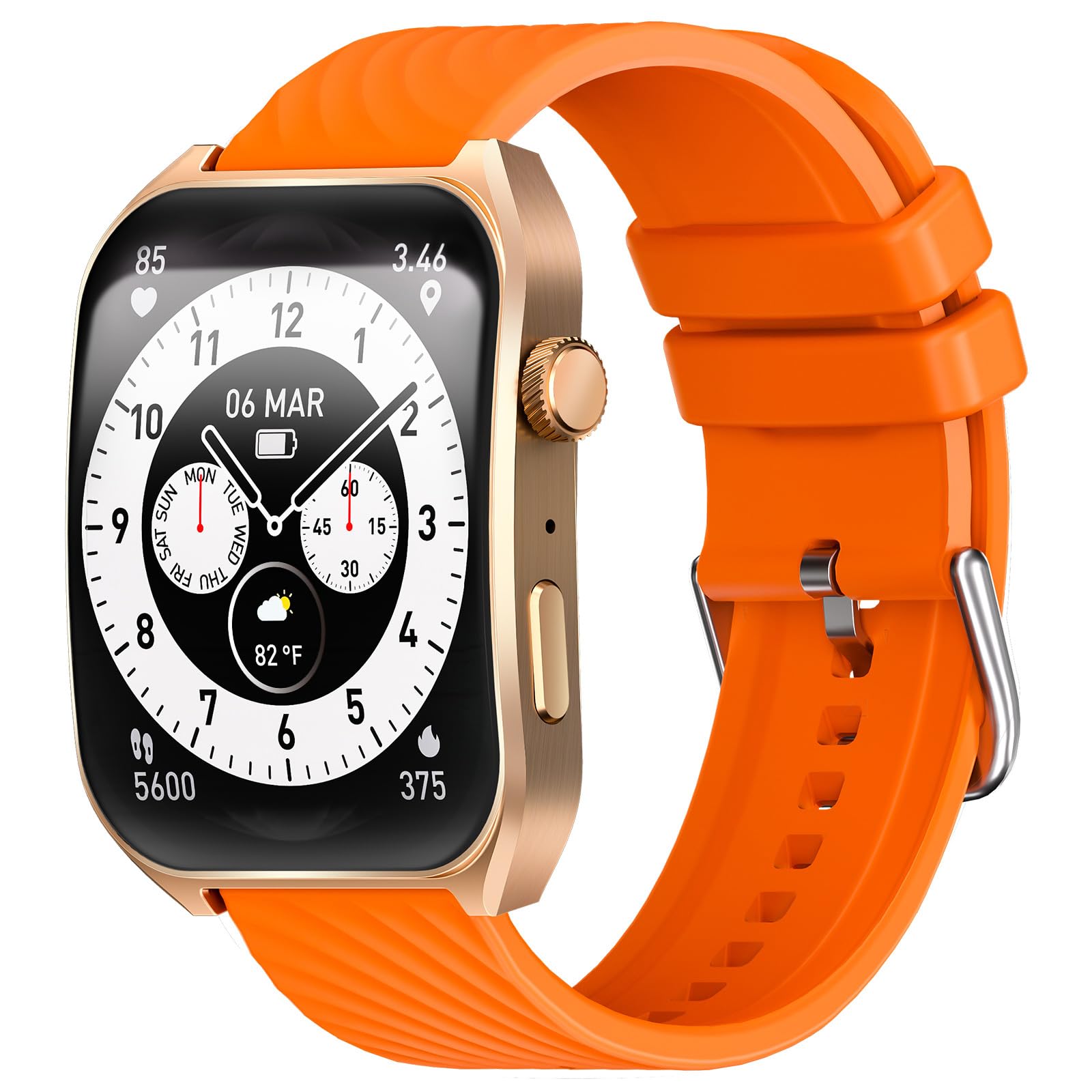 BENIO Smart Watches for Men (Answer/Make Calls),2.04 AMOLED Curved Display,Mens Smart Watch with Heart Rate/Sleep/SpO2 Monitor,1