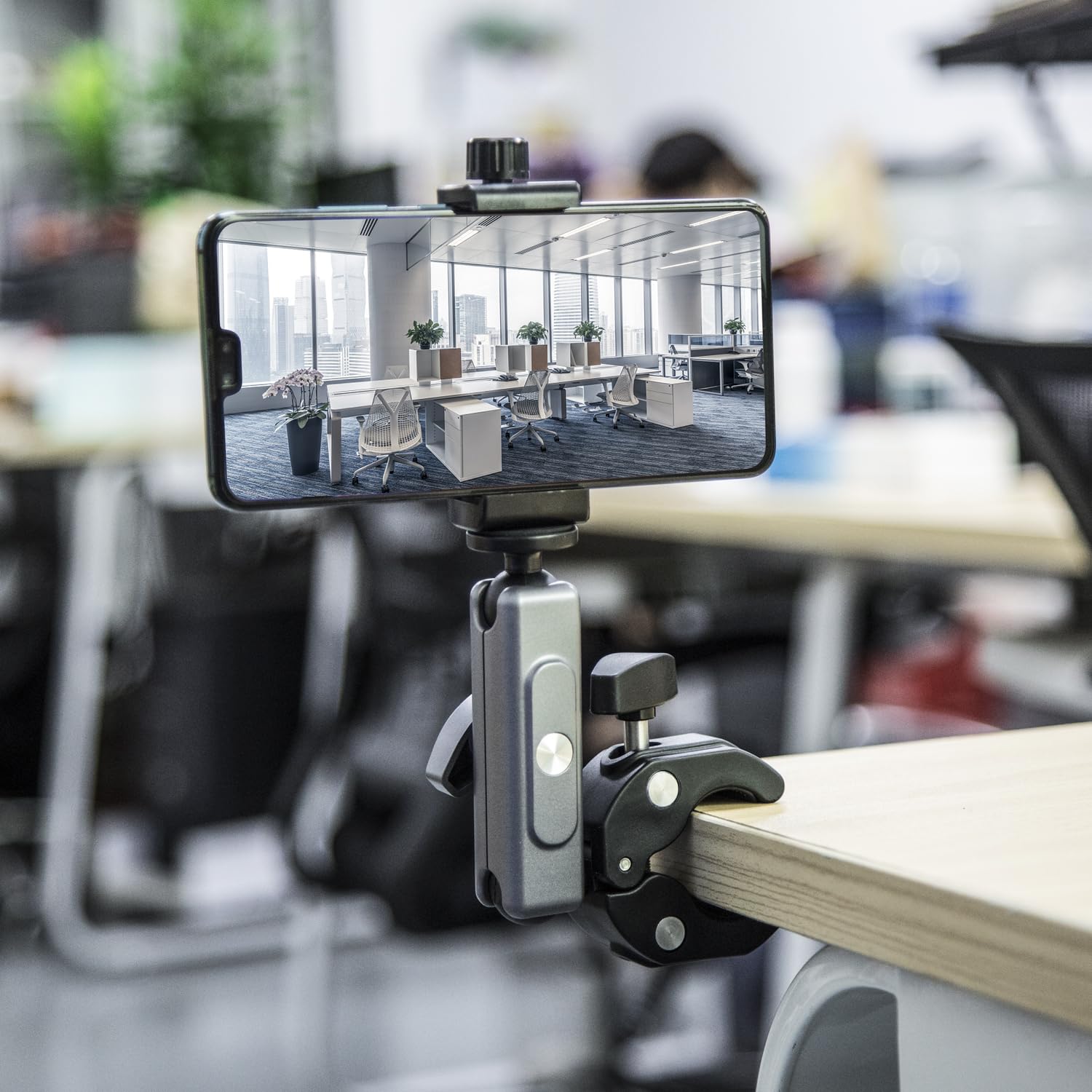 Suptig Camera Mount Clamp Super Clamp Pole Mount for Phon, Gopro Hero 13 Hero 12 11 10 9 8 7 6 5, Insta 360, DJI osmo Canon DSLR etc.