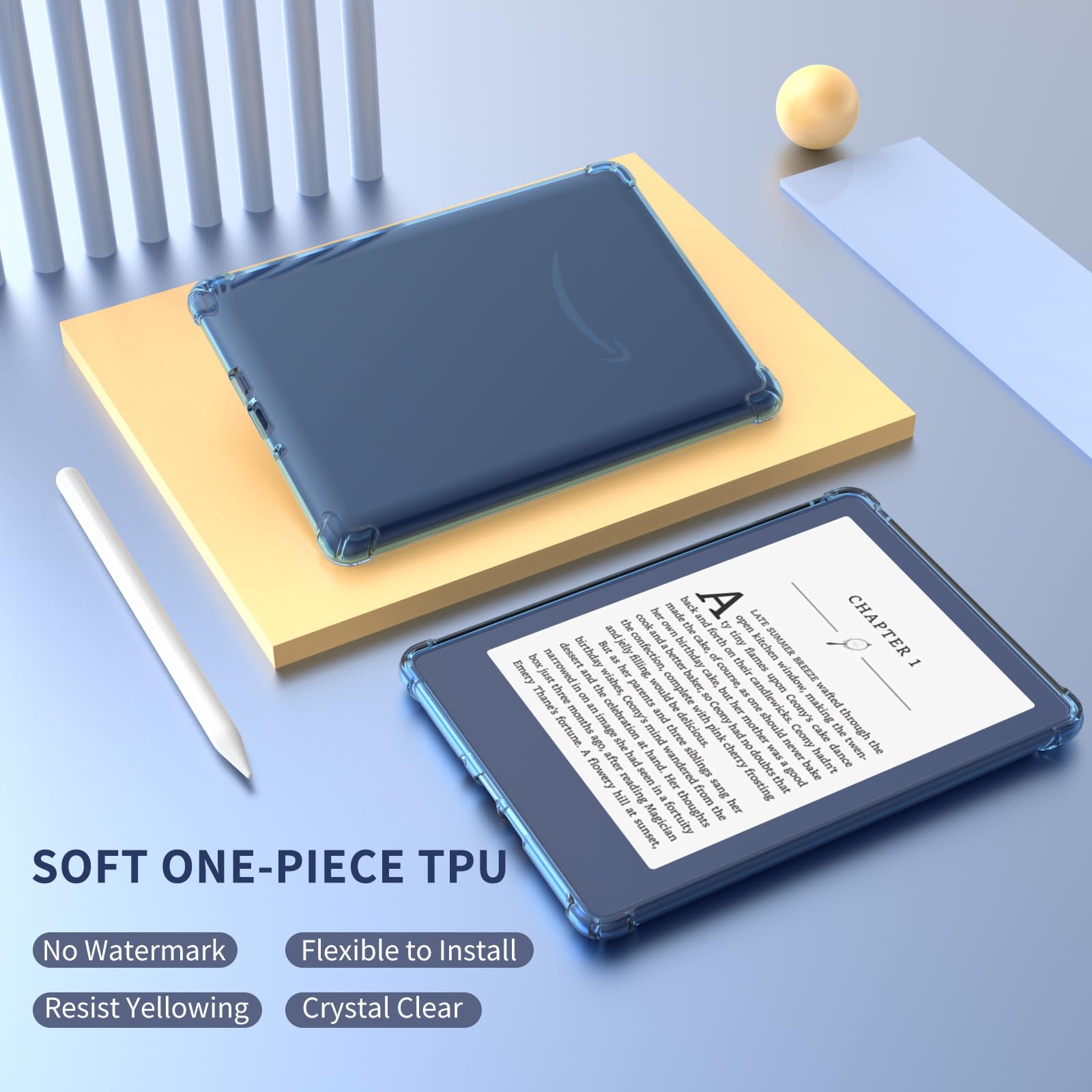 Clear Case For 6.8'' Kindle Paperwhite 11Th Gen 2021 And Paperwhite Signature Edition Case,Soft And Flexible Tpu Shockproof Back