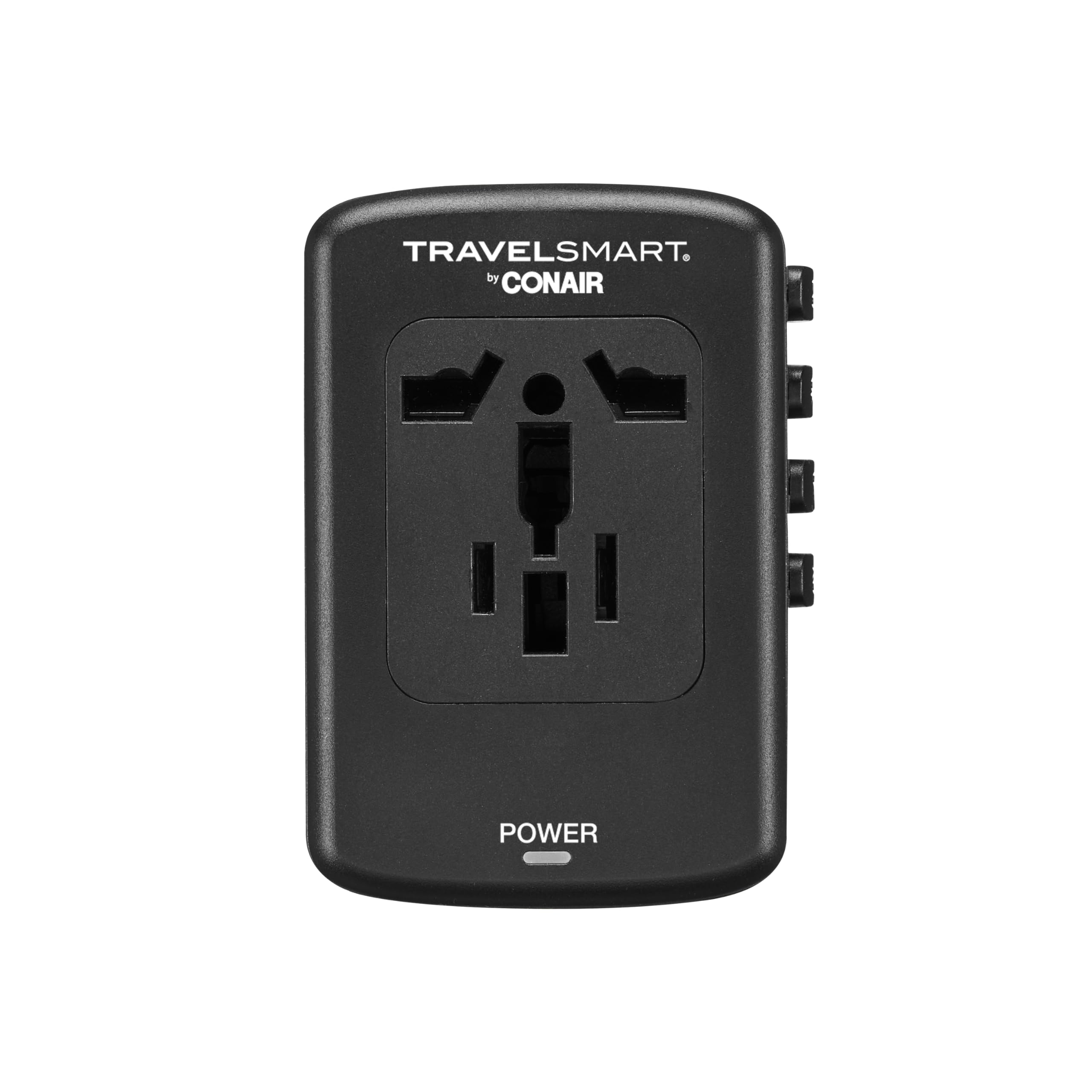 Conair Fast Charge Universal Travel Adapter   All In One European And Worldwide Travel Plug Adapter With Surge Protection   Incl