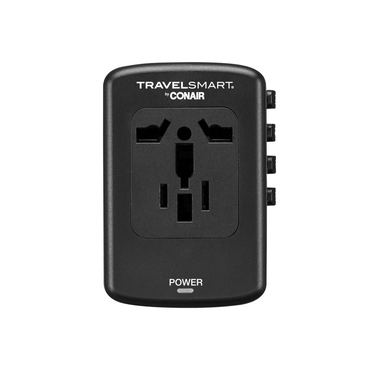 Conair Fast Charge Universal Travel Adapter   All In One European And Worldwide Travel Plug Adapter With Surge Protection   Incl