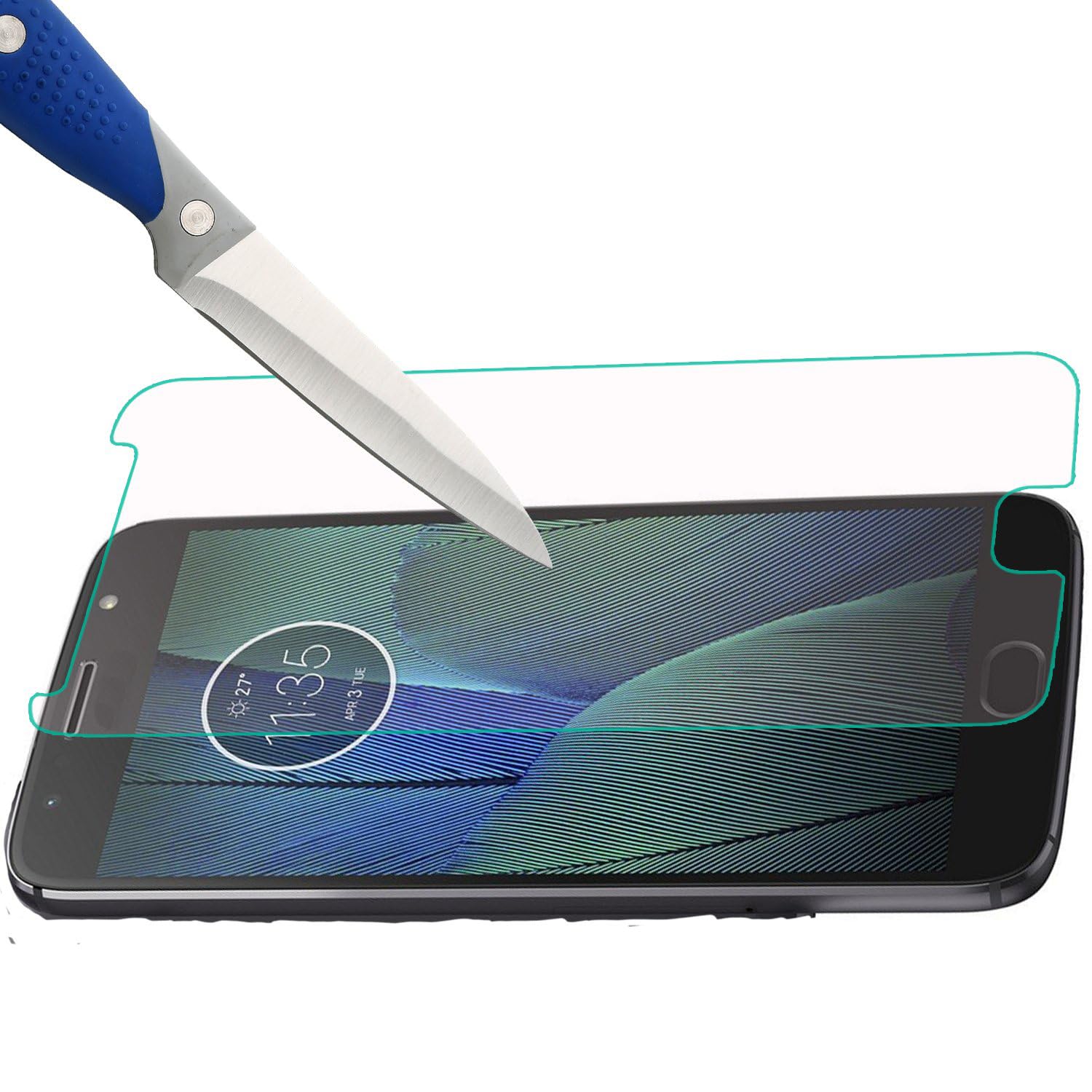 Mr.Shield [5 Pack] Designed For Motorola Moto G5S Plus/Moto G5S+ (Will Not Fit For G5 Plus) [Tempered Glass] Screen Protector Wi