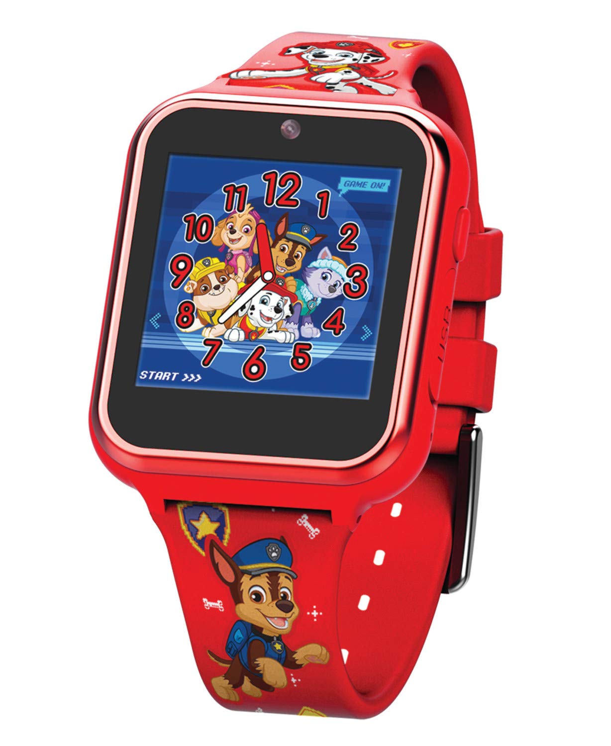 Accutime Kids Nickelodeon Paw Patrol Red Educational Touchscreen Smart Watch Toy For Toddlers, Boys, Girls   Selfie Cam, Learnin