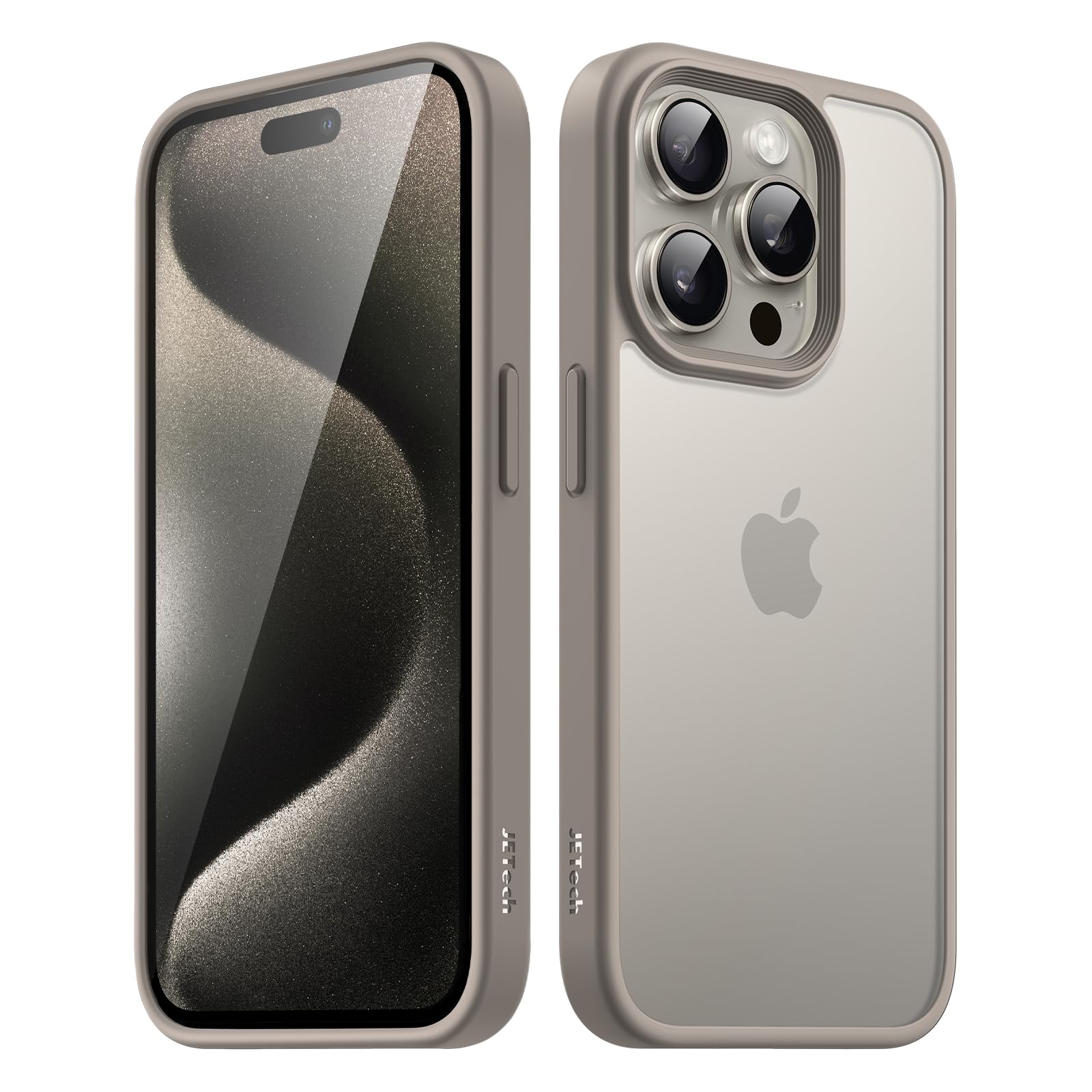 JETech Matte Case for iPhone 15 Pro 6.1-Inch, Shockproof Military Grade Drop Protection, Frosted Translucent Back Phone Cover, A