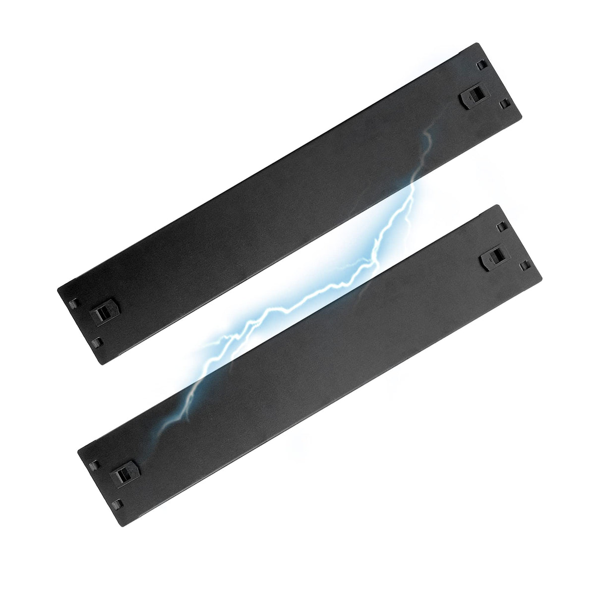 Riveco 2U Blank Panel Spacers For Server Cabinets & Network Racks On Mounting Rails 19 Inches Spcc Steel Tool Less Mounting Buck