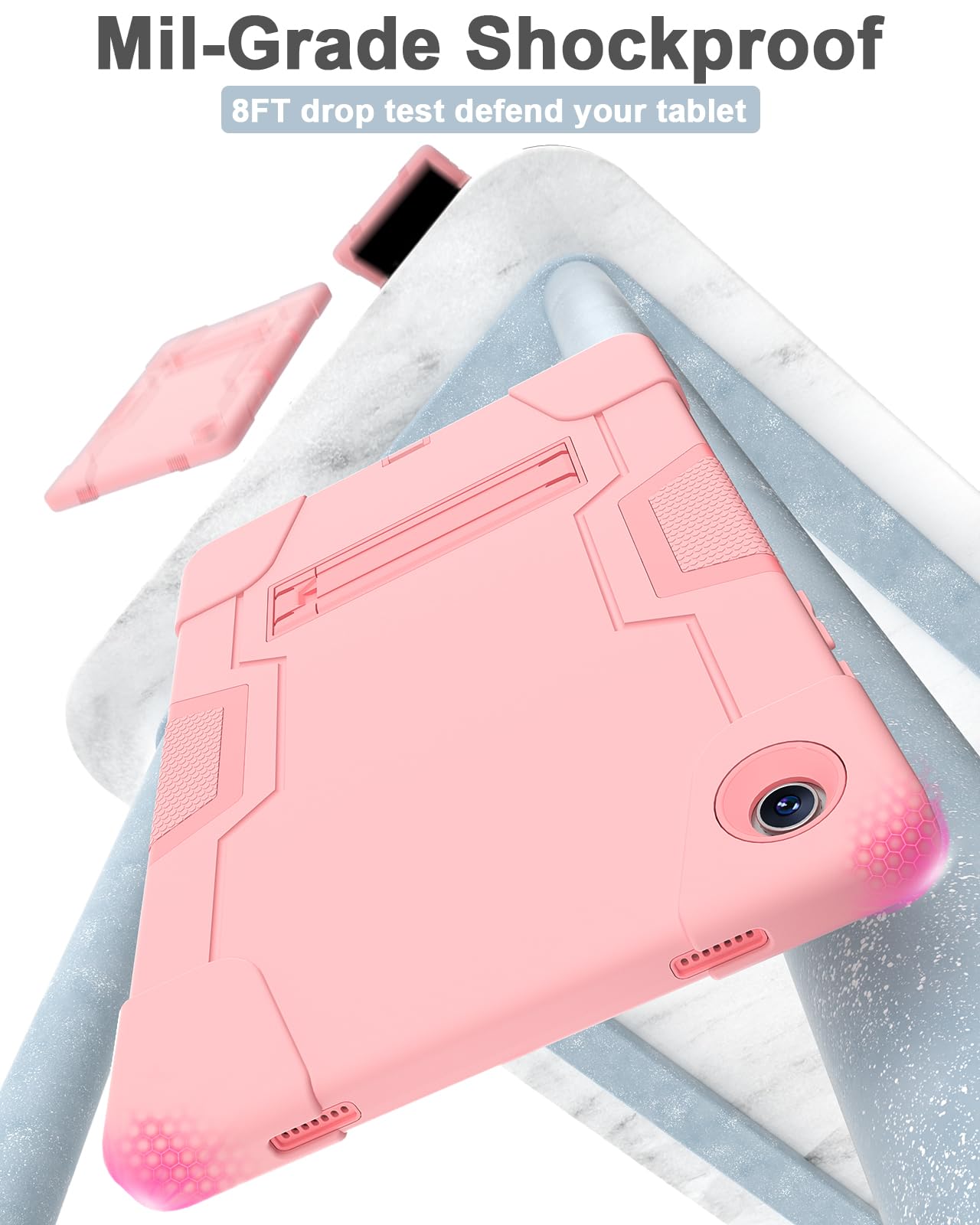 Wesorol Case For Samsung Galaxy Tab A9 Plus With Built In Screen Protector,Galaxy Tab A9 Plus Case,Hybrid Shockproof Cover For S