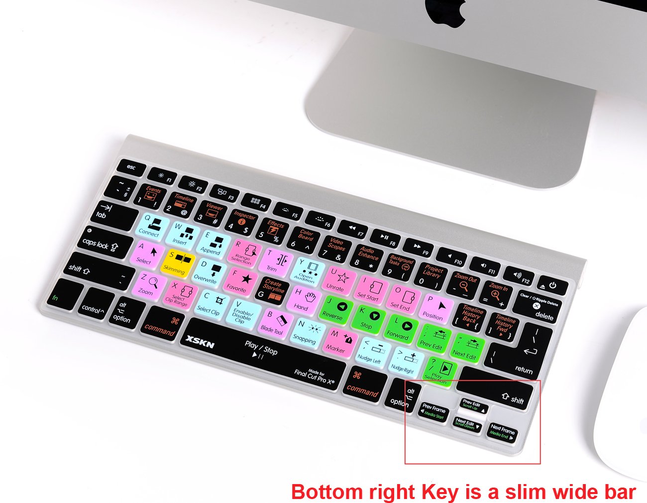 Final Cut Pro X Keyboard Cover Silicone Skin Protector For Macbook Pro 13 15 17 Inch (Us / European Iso Keyboard)