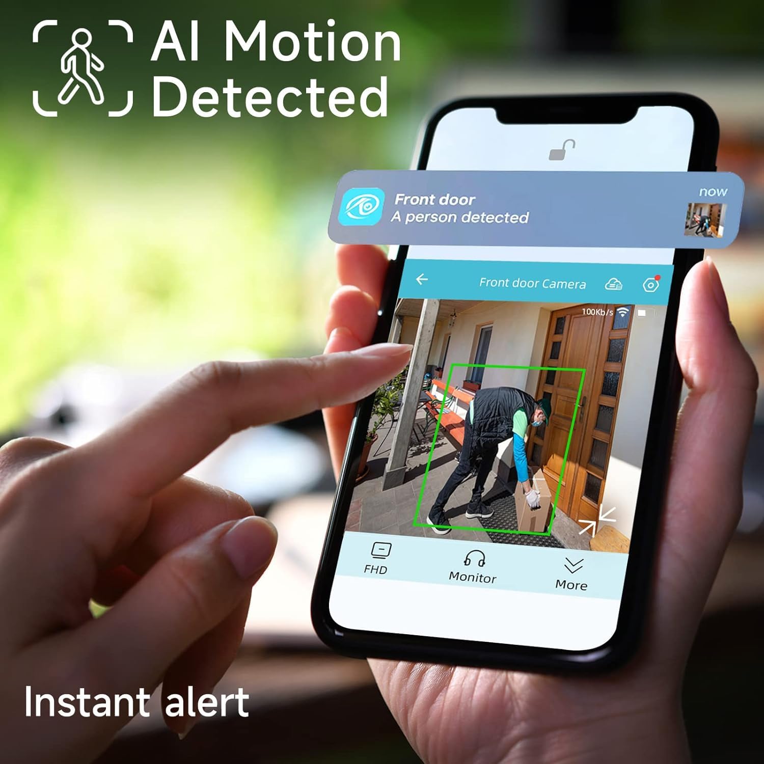 Security Cameras Wireless Outdoor 4Pc,2K Battery Powered Ai Motion Detection Spotlight Siren Alarm Surveillance Indoor Home Came