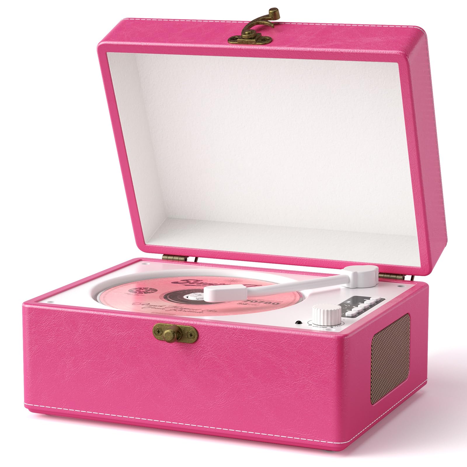 Portable CD Player with Speakers Bluetooth, Rechargeable Retro CD Player for Home with Remote Control,Support USB/AUX,Headphone 