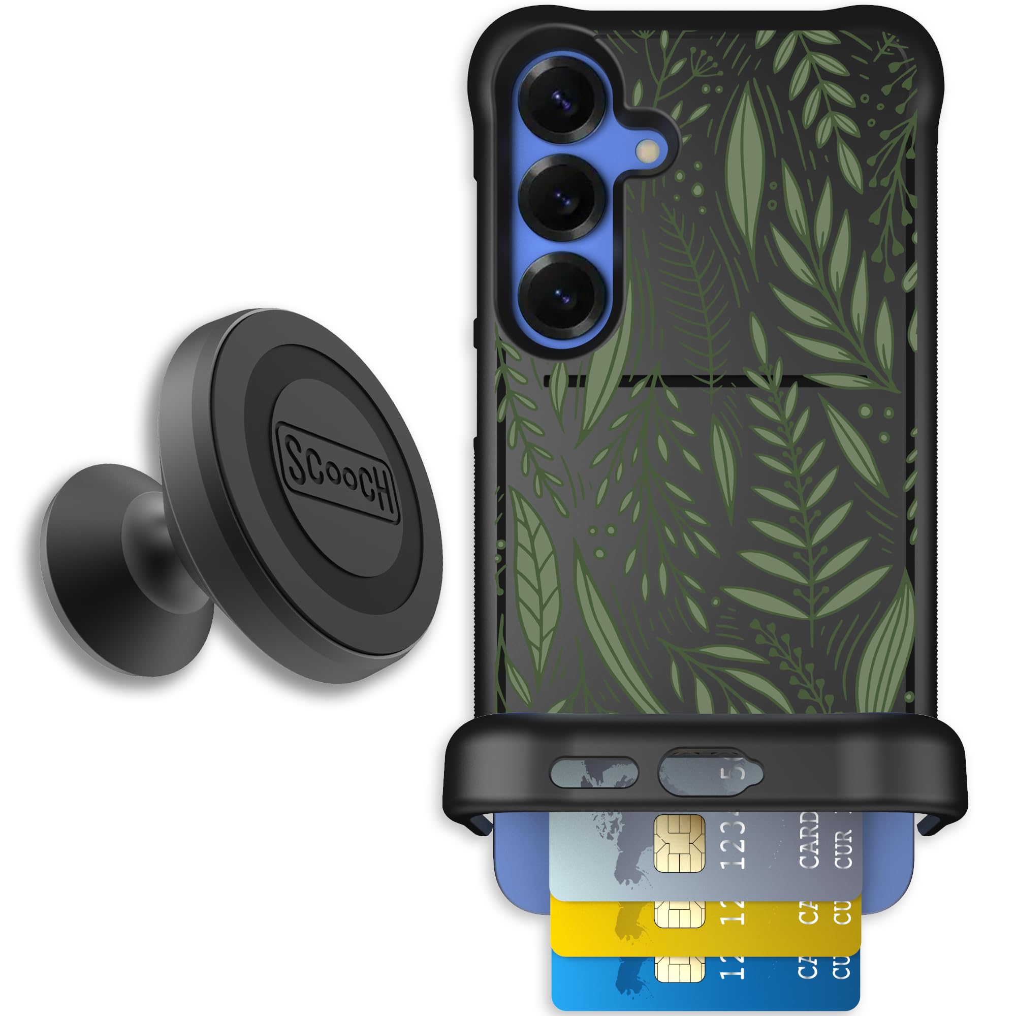 Scooch for Samsung Galaxy S25 Plus Case with Card Holder, Wingmate Wallet Case with Hidden Card Slot and RFID Protection, Starte