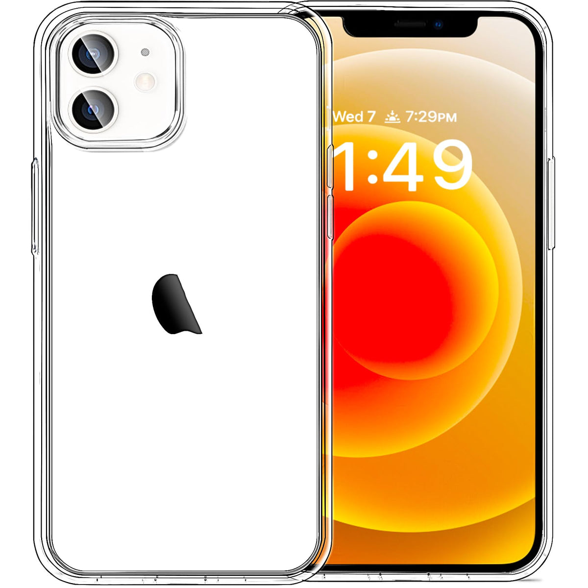 Jjgoo Compatible With Iphone 12 And Iphone 12 Pro Case Clear, 2.5Mm Thickness Heavy Duty Transparent Soft Anti Scratch Protectiv