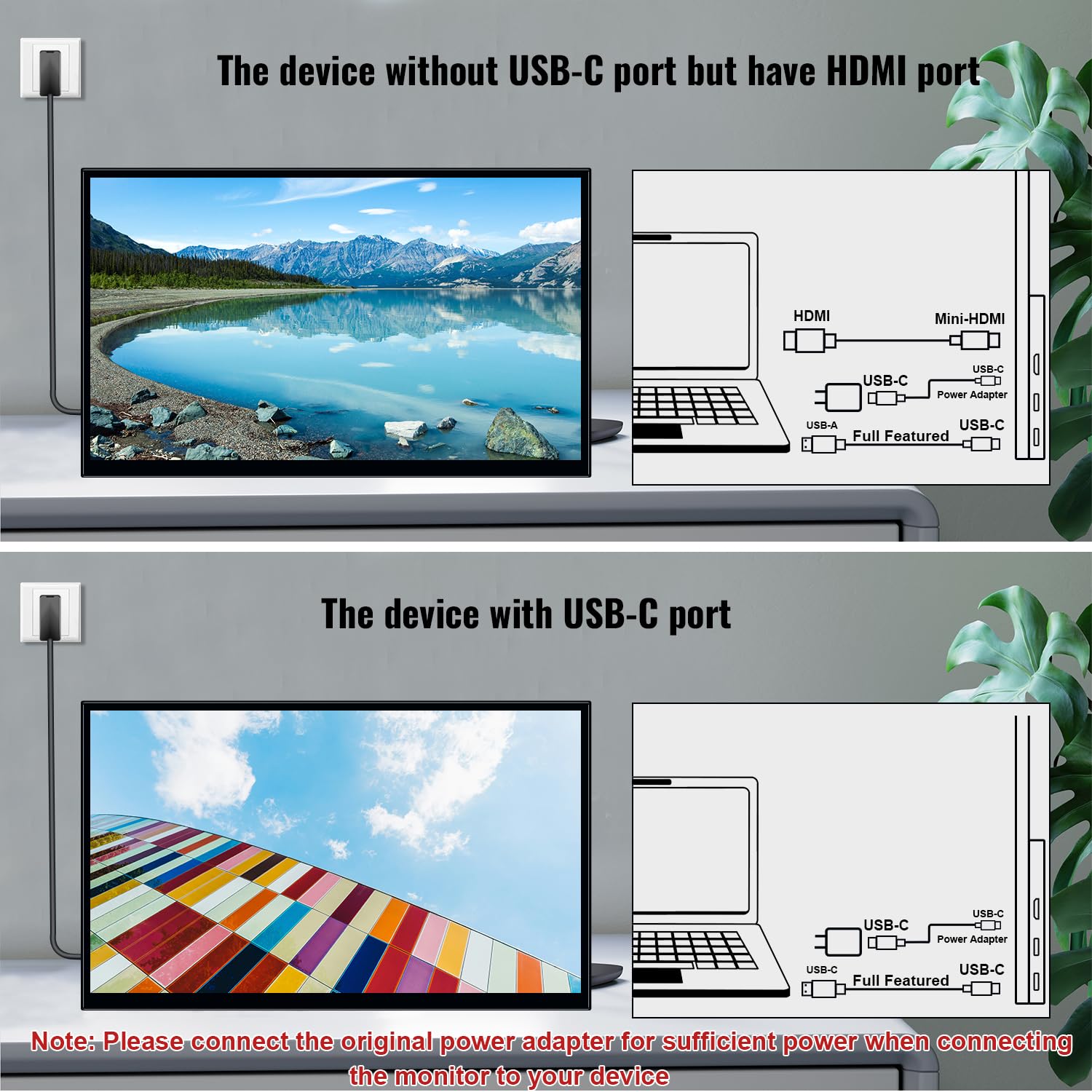 Portable Touchscreen Monitor 18.5 Inch, Hdr, 350Cd/M, 1920X1080 Touch Display With Hdmi Usb C, 99% Srgb, Built In Speakers, Kick