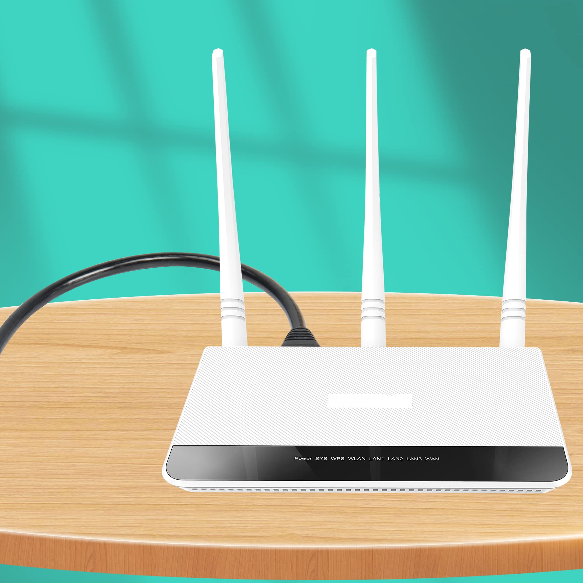 Cerrxian Rj50 10P10C Male To Male Extension Cable Extender For Router Modem Scanner (5M)