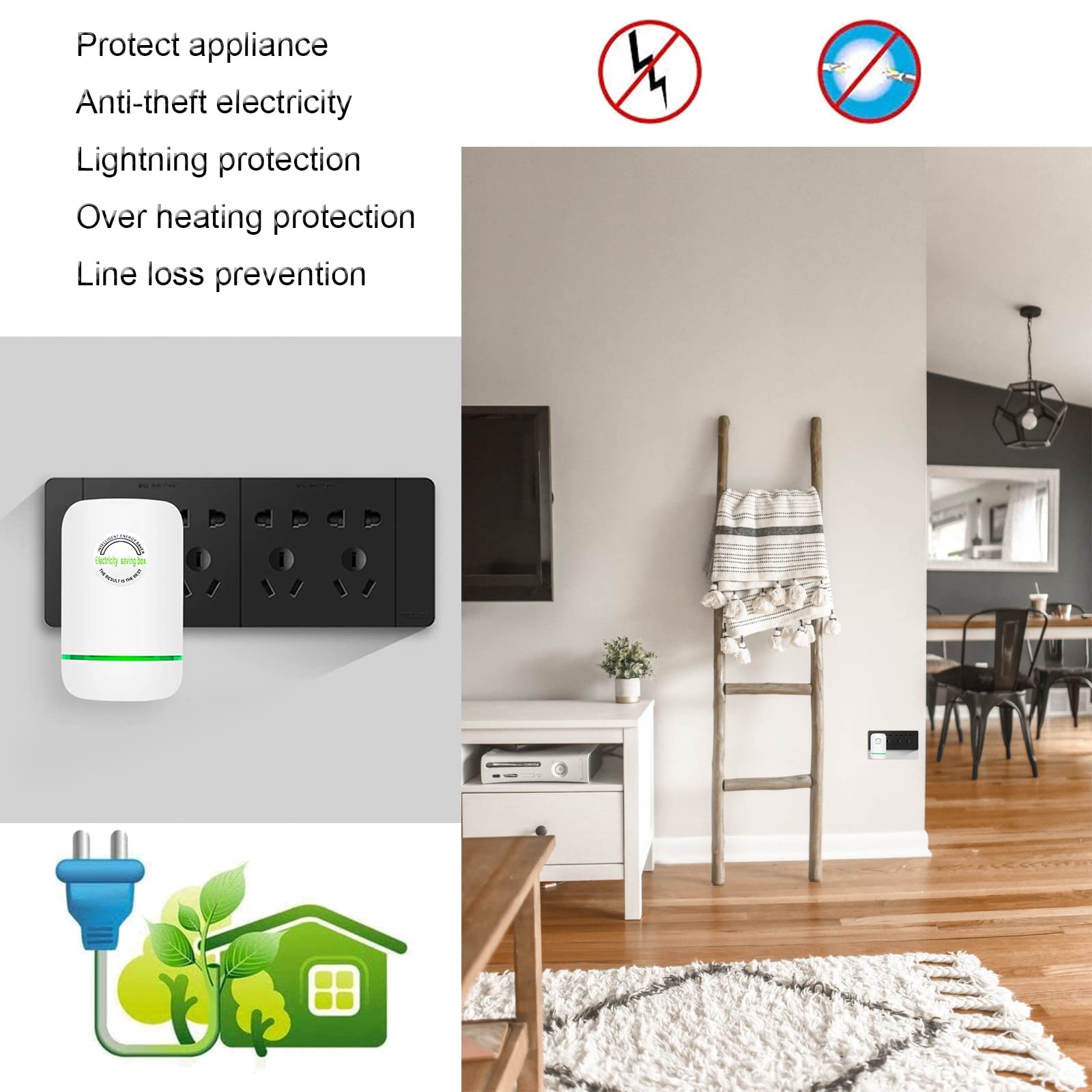 Stop Watt Energy Saving Device   Dinslia 30Kw Us Plug 90V 250V Electricity Saving Box   Stable Voltage Device Pro Power Saver(3