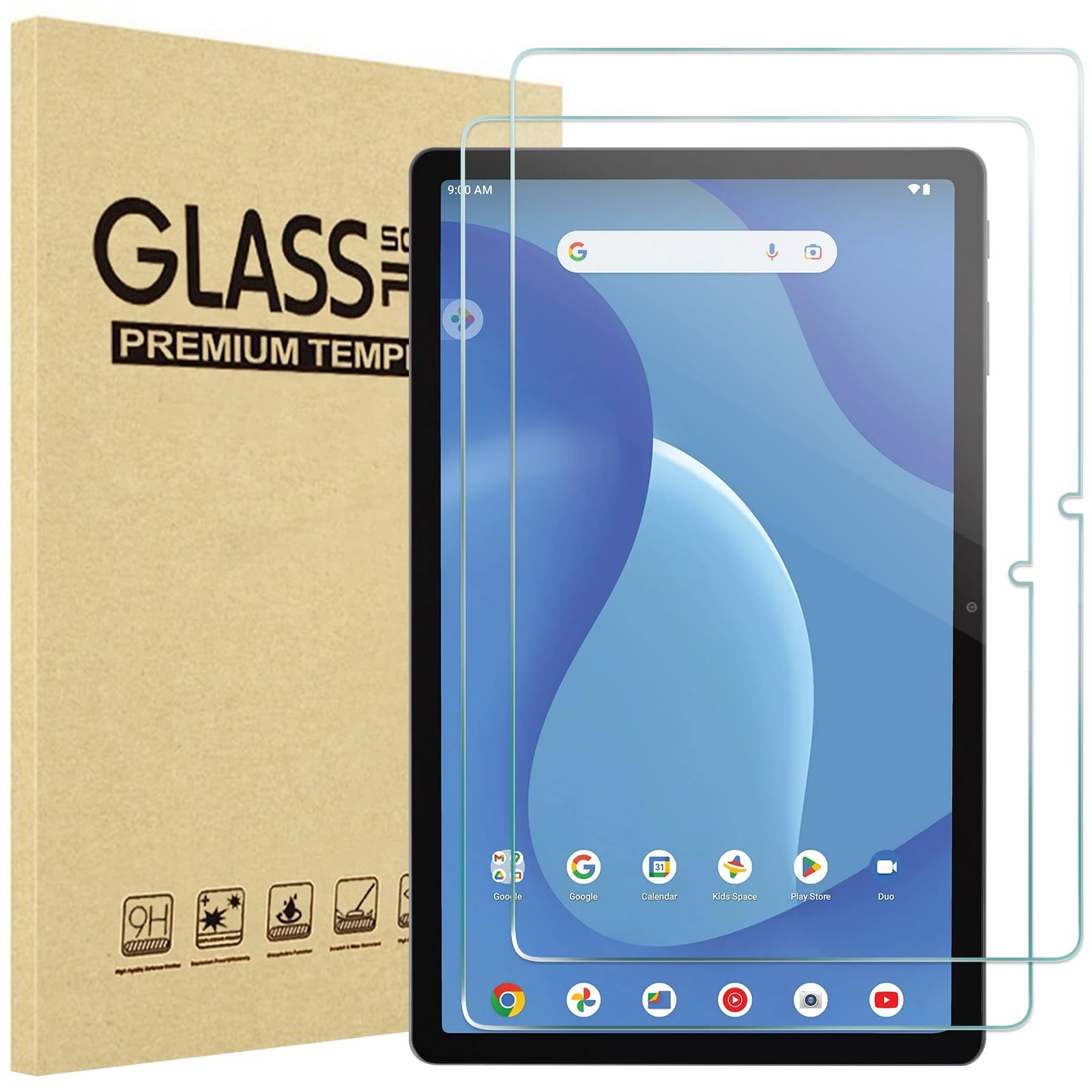 Procase 2 Pack Screen Protector For Onn. 11'' Tablet Pro 2023, Tempered Glass Film Guard For Onn. 11'' Tablet Pro 2023 Release