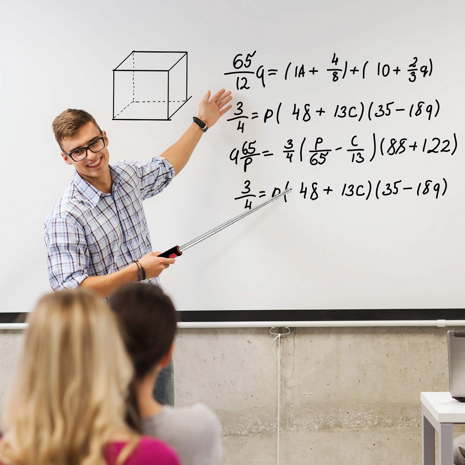 4 Pieces Telescoping Pointer Whiteboard Teacher Pointer Retractable Teaching Pointer Extends To 47 Inch For Presentation Classro