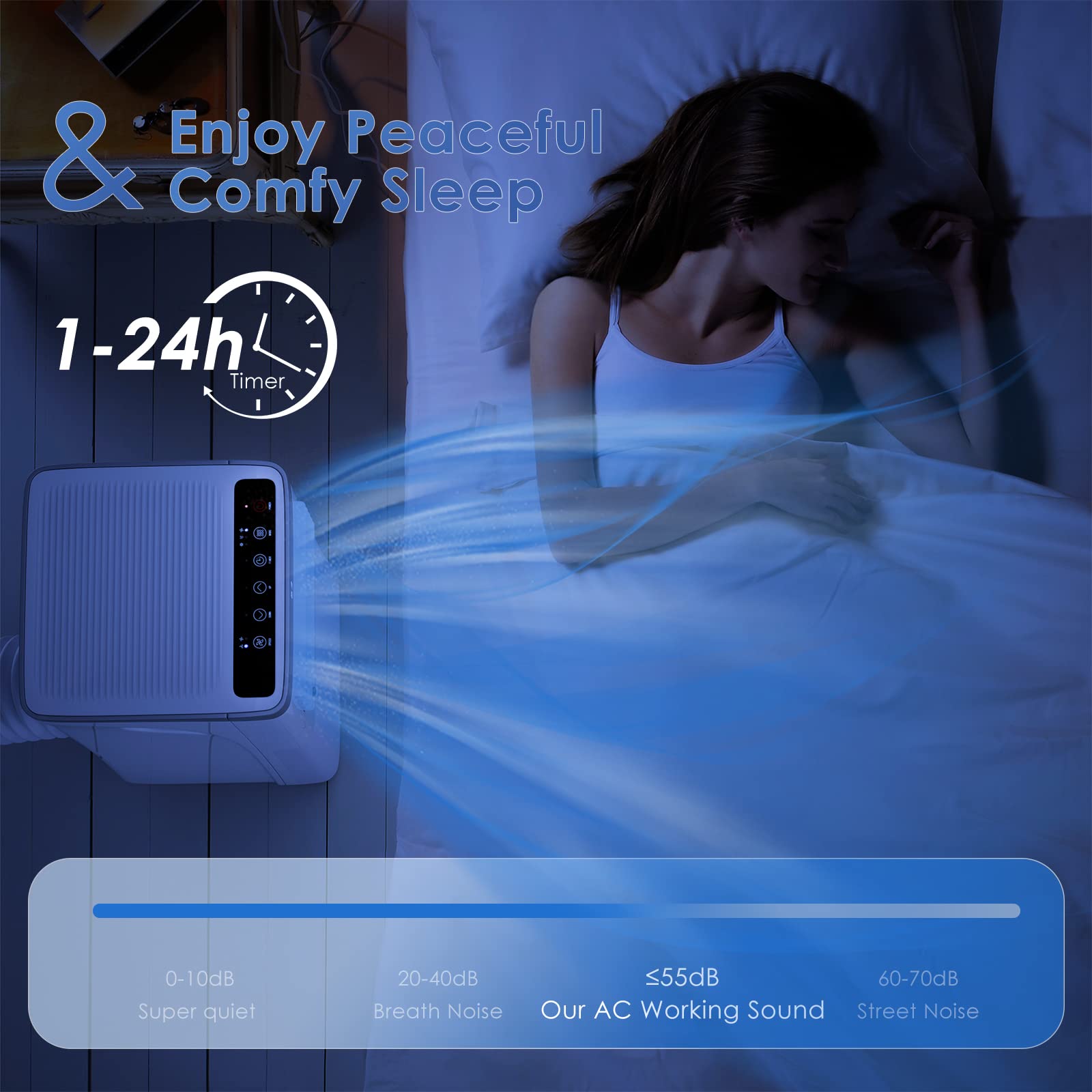 Costway Portable Air Conditioner, 8000 Btu Air Cooler With Fan & Dehumidifier Mode For Rooms Up To 230 Sq.Ft, Quiet Ac Unit With