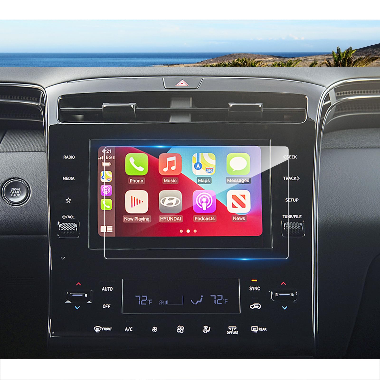 Coleya 2022 2023 2024 Santa Cruz Screen Protector 8 Inch, For 2024 Santa Cruz (Se,Sel)/ 2023 Santa Cruz (Se,Sel,Night)/ 2022 San