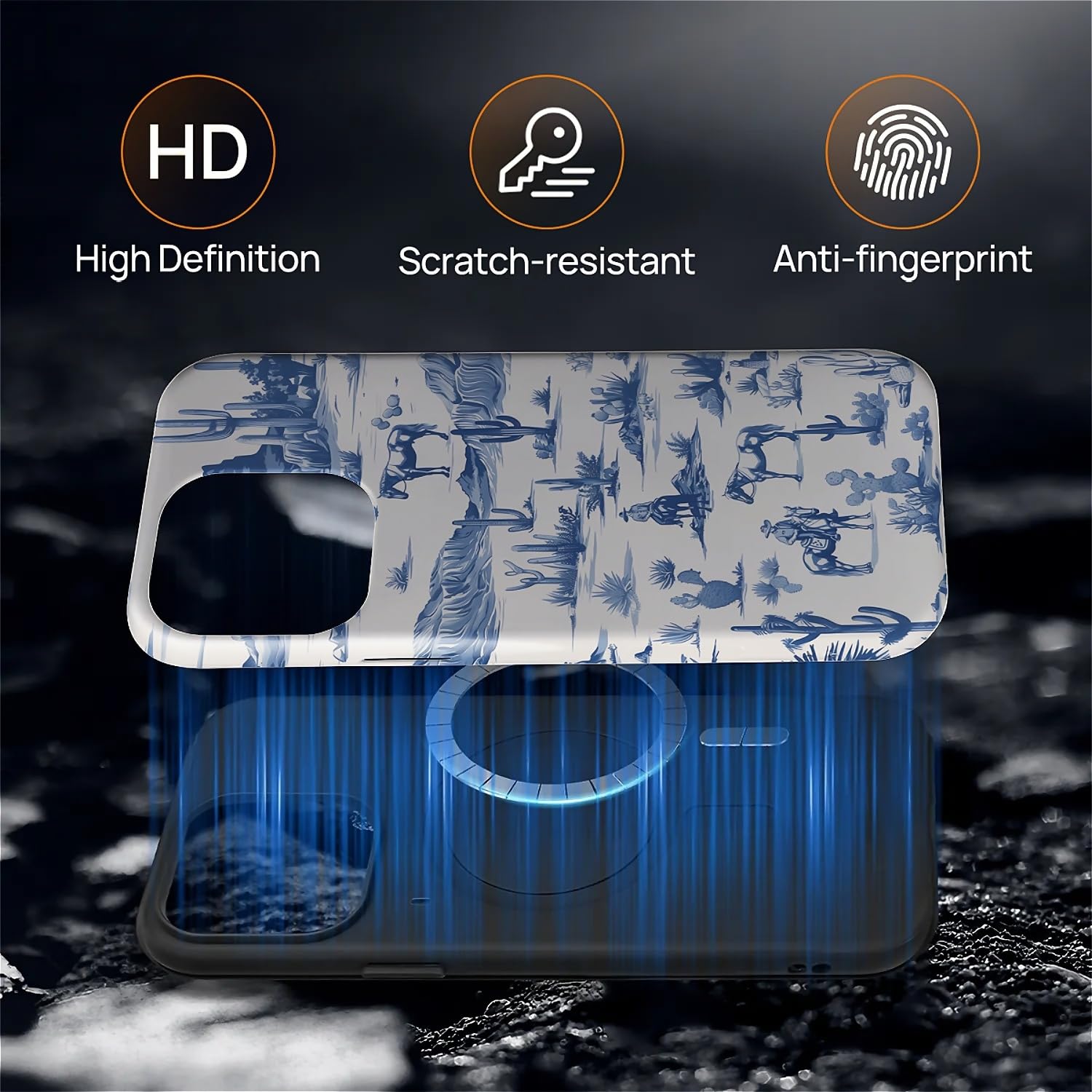 Fkbrcl4U For Iphone 14 Pro Max Case, Hybrid 2-Layer Silicone Protective Glossy Case For Magsafe For Iphone 14 Pro Max Western Co