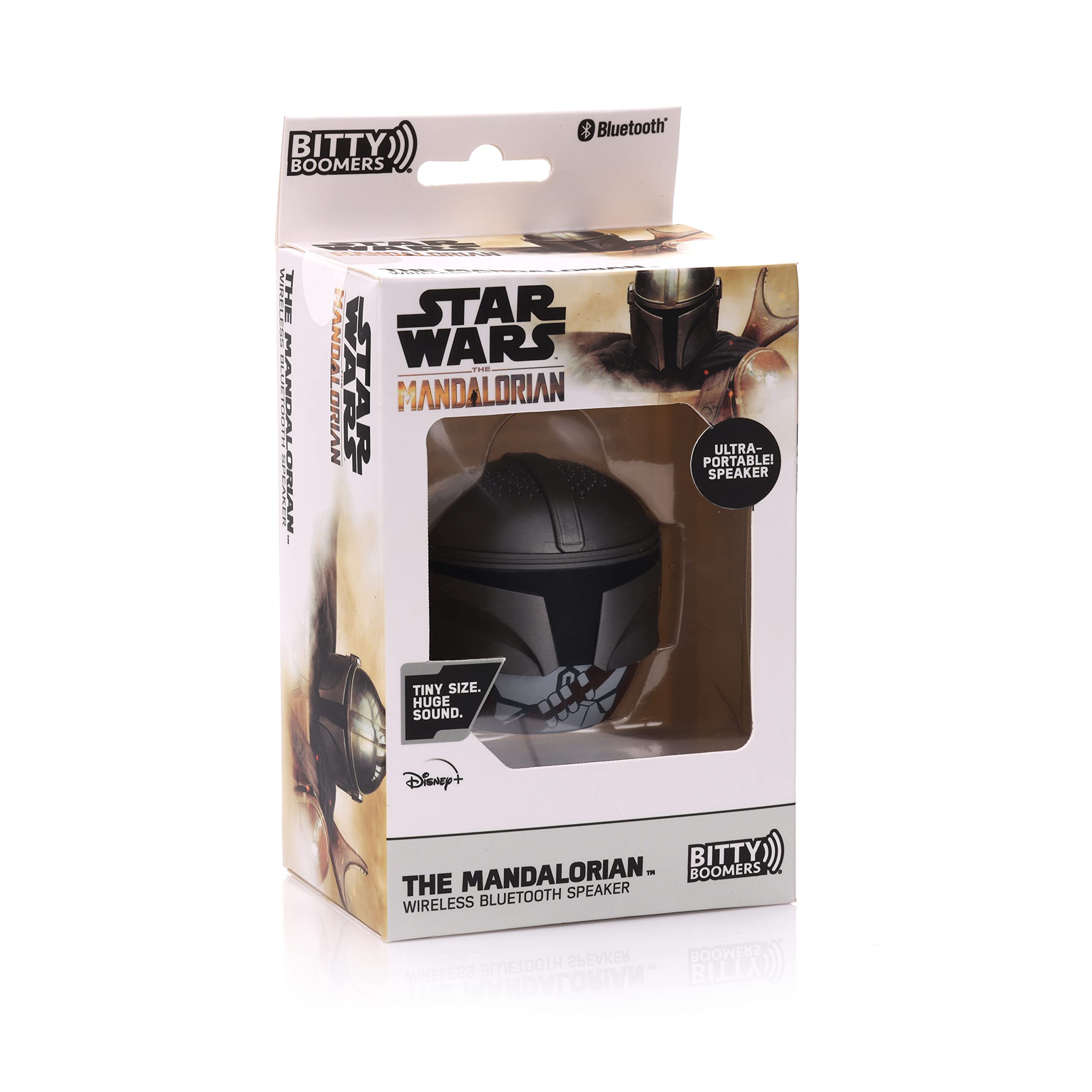 Bitty Boomers Star Wars: Chrome Mandalorian   Mini Bluetooth Speaker