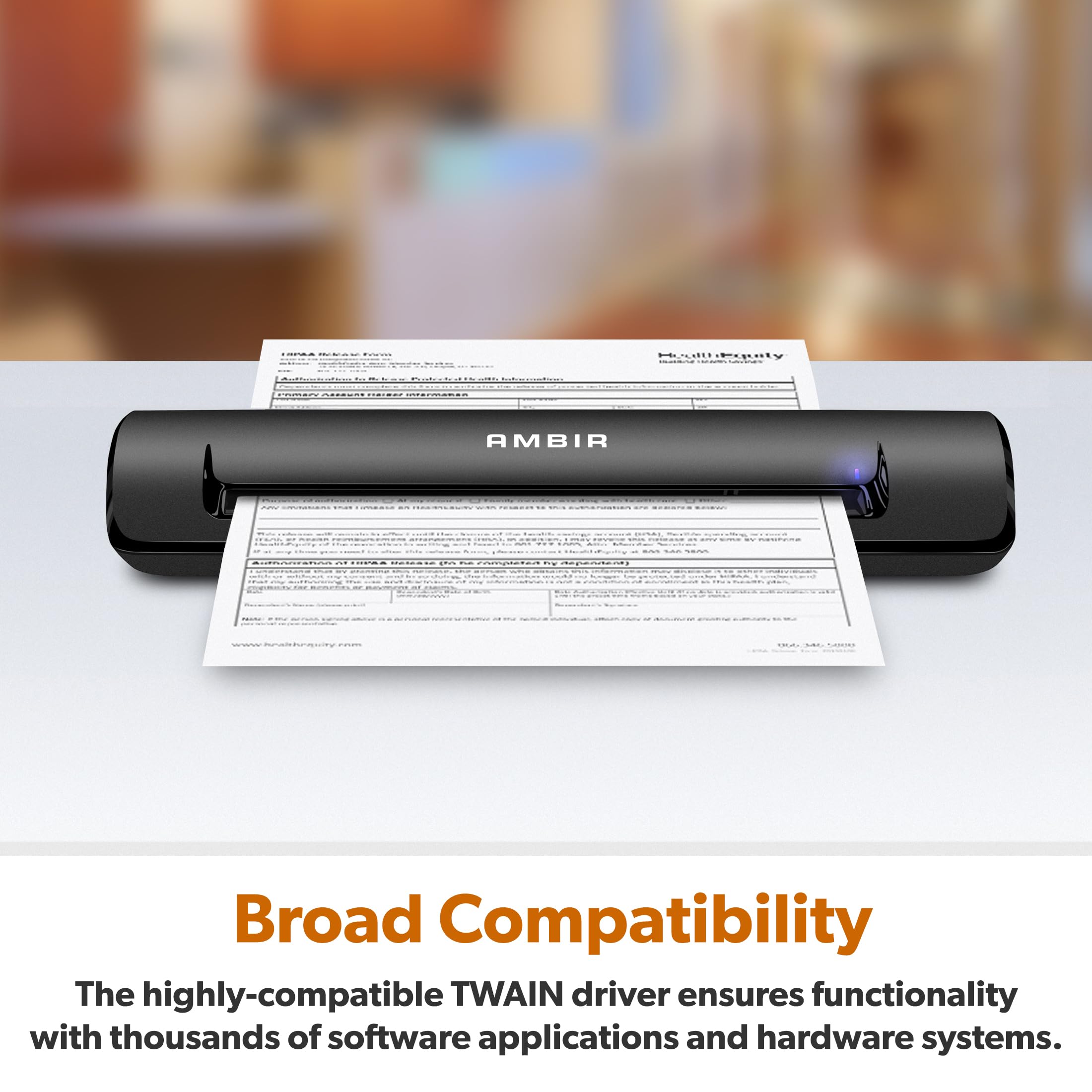 Ambir Travelscan Pro 600 (Ps600 As) Simplex Document Scanner And Card Scanner