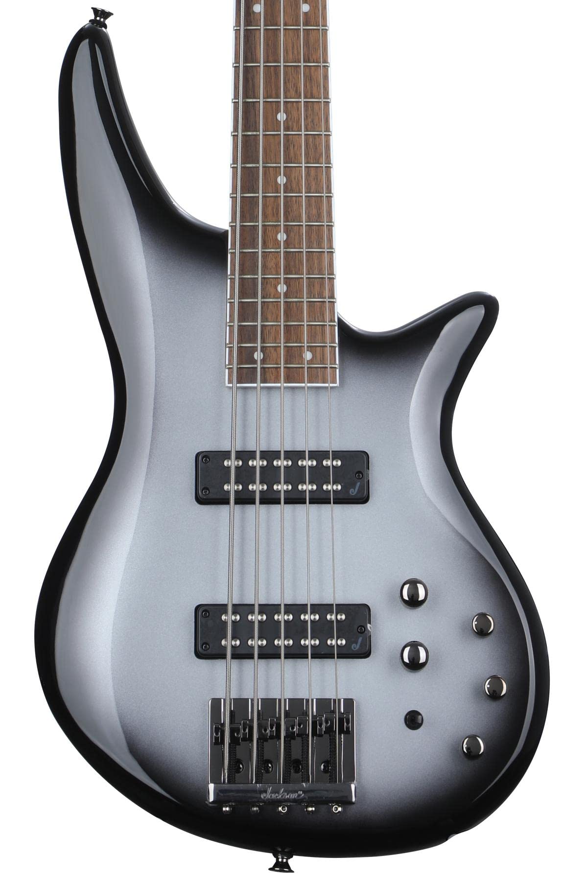 Jackson Js Series 5 String Spectra Bass Js3V, Silverburst, Laurel Fingerboard
