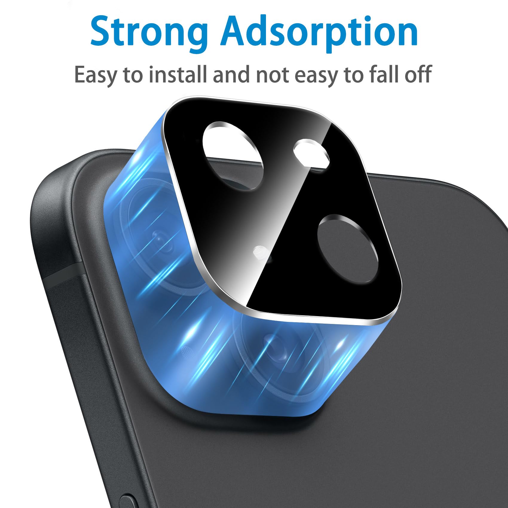 Dengduoduo ?3 Pack Camera Lens Protector For Iphone 15 6.1'' & Iphone 15 Plus 6.7'', Tempered Glass, Ultra Hd, 9H Hardness, Anti