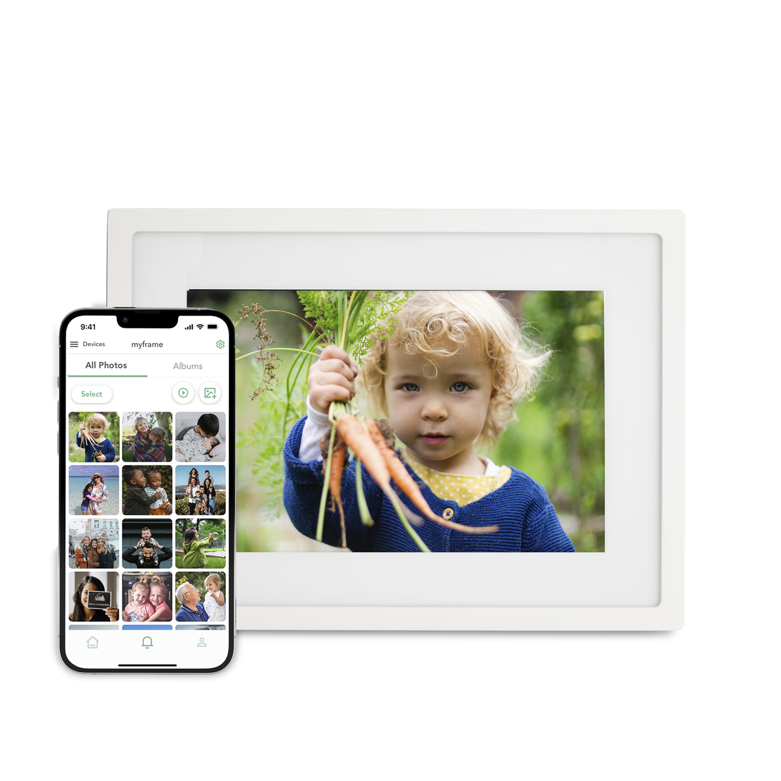 Skylight Digital Picture Frame   Wifi Enabled With Load From Phone Capability, Touch Screen Digital Photo Frame Display   Custom