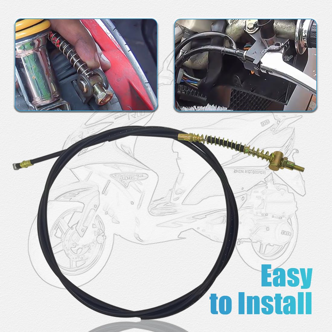 77.5'' Rear Brake Cable Gy6 50Cc 150Cc Scooter Moped Roketa Taotao Sunl