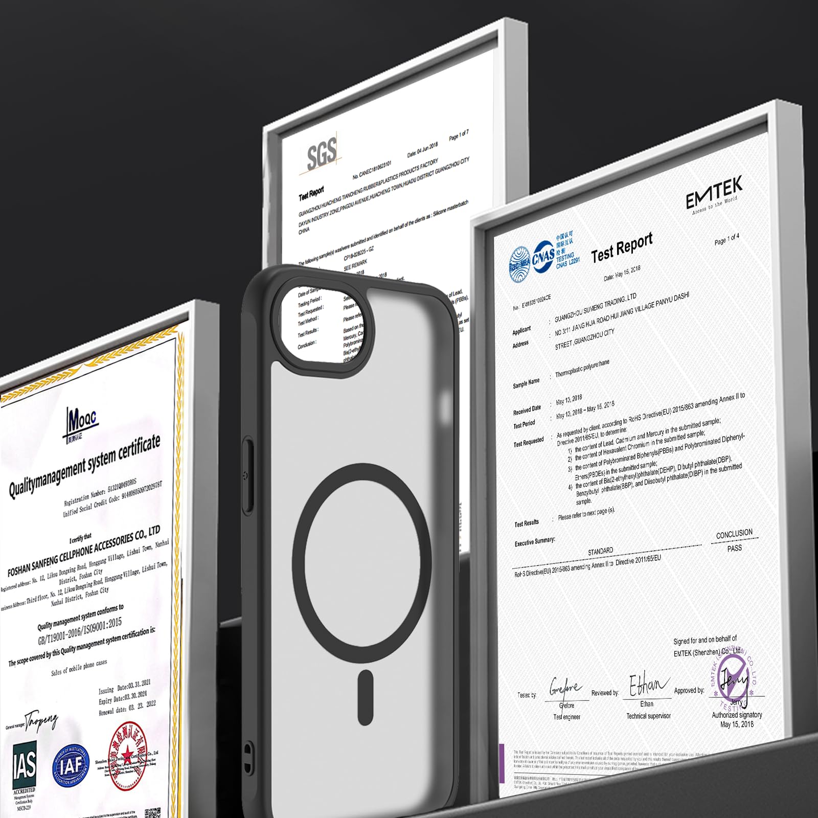 Pinlisheng 2024 New Magnetic For Se4 Case.Black Magnetic Circle.