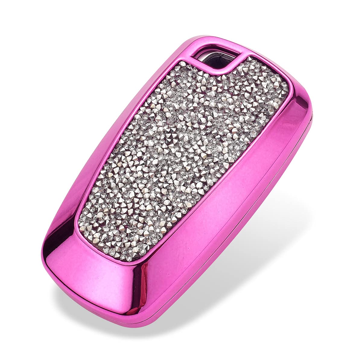 Royalfox(Tm) 3 4 5 Buttons 3D Bling Keyless Entry Remote Smart Key Fob Case Cover For 2017 2018 2019 2020 2021 2022 Ford Mustang