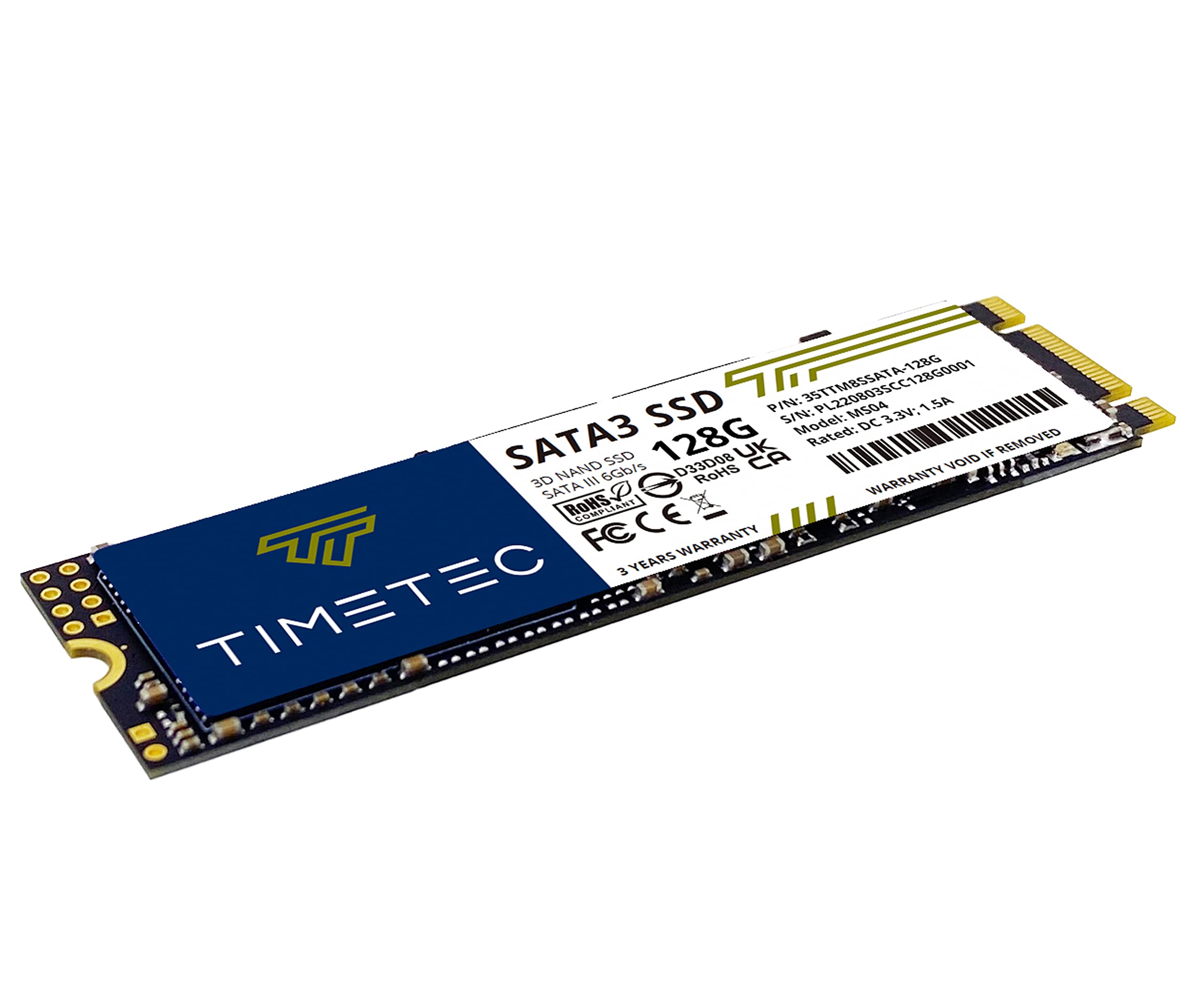 Timetec 128Gbx2 (2 Pack) Ssd 3D Nand Sata Iii 6Gb/S M.2 2280 Ngff Read Speed Up To 550Mb/S Slc Cache Performance Boost Internal Solid State Drive For Pc Computer Laptop And Desktop