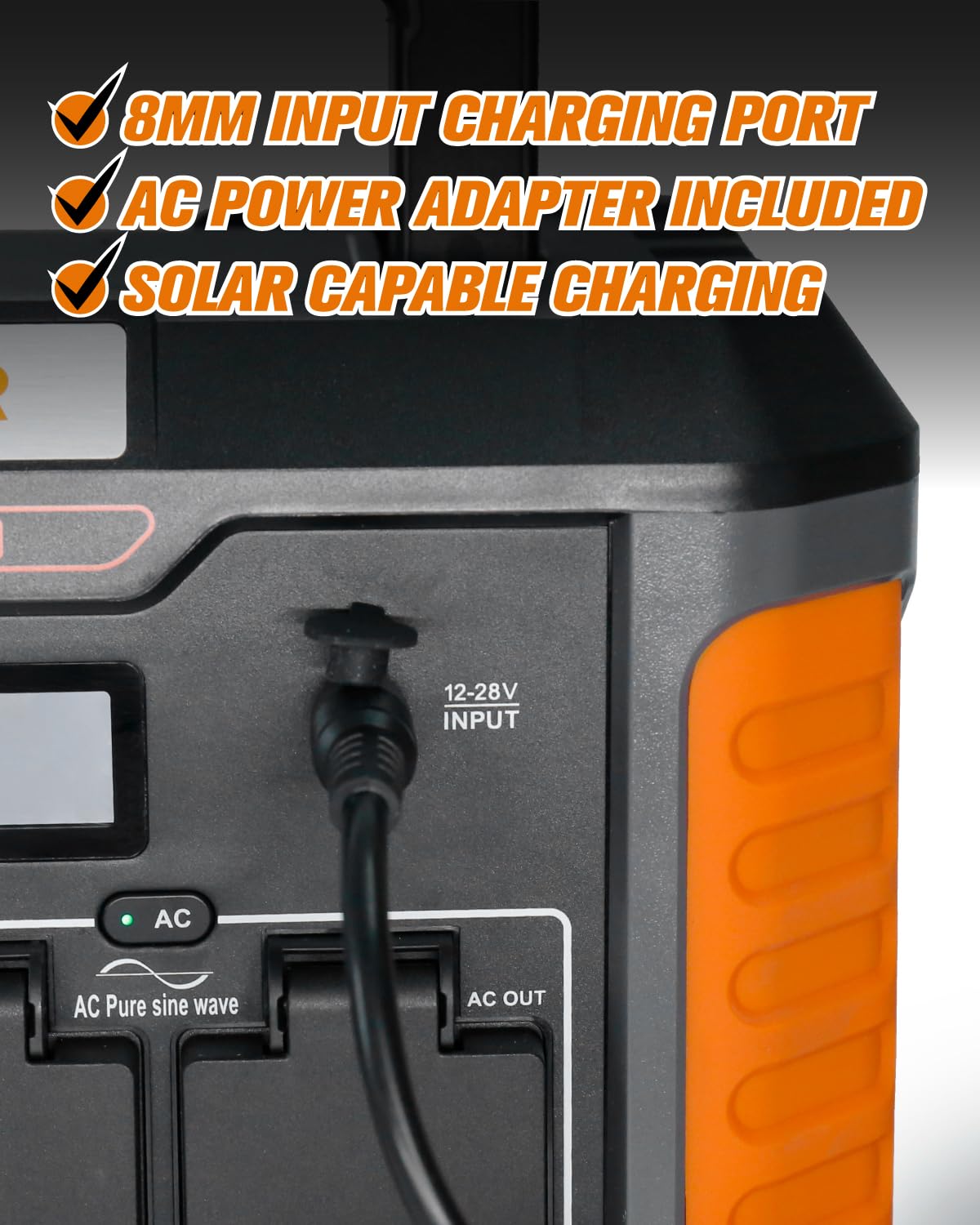 Baldr Portable Power Station, 1000W Output, 808Wh Capacity, Ac Outlet, Usb Ports, Solar Charging Generator For Home Camping Emer