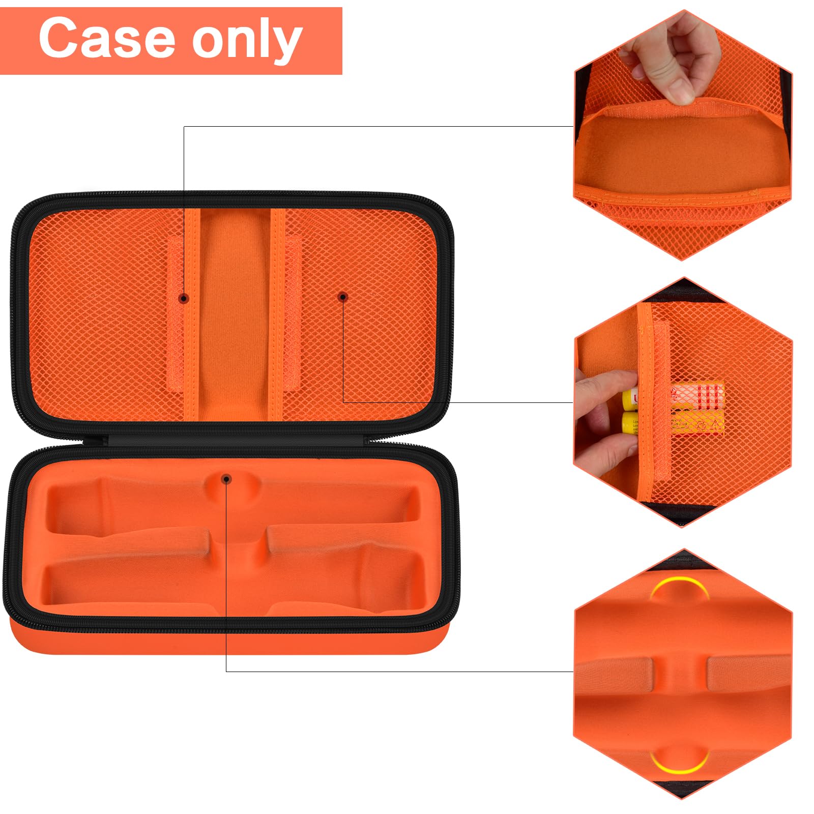 Wireless Microphone Case Compatible With Jbl Wireless Two Microphone System/For Jbl Partybox Wireless Mic, Handheld Dual Mic Tra