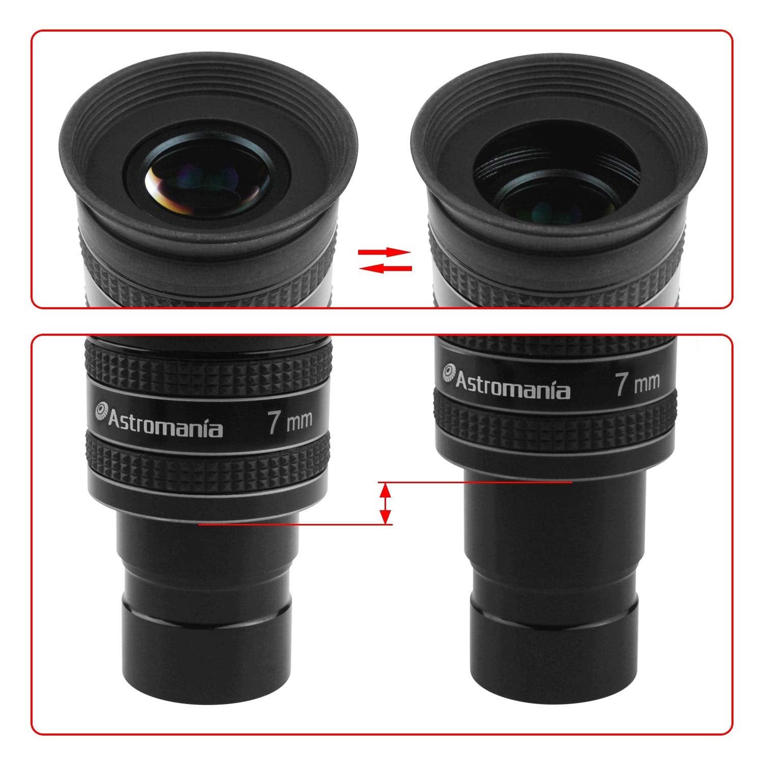 Astromania 1.25'' 7Mm 58 Degree Planetary Eyepiece For Telescope
