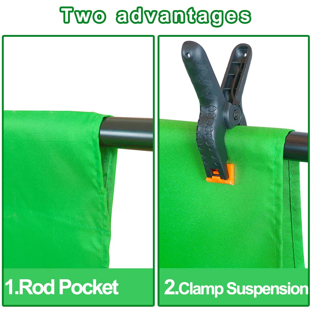 Gfcc Green Screen Backdrop   8Ftx10Ft Polyester Photo Backdrop For Photoshoot Greenscreen Background For Photography Video Recor