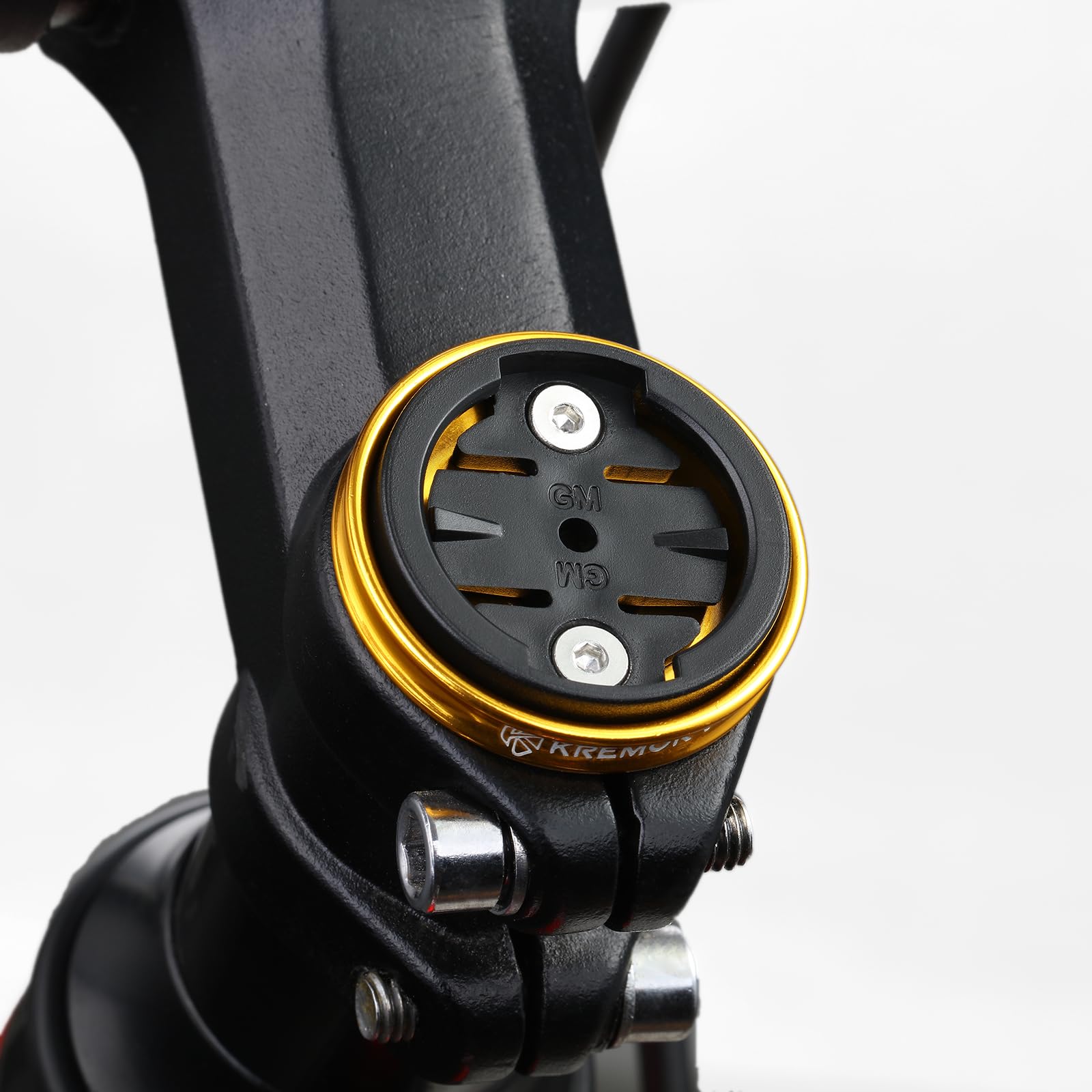 Kremorv Bike Stem Top Cap Computer Mount Bicycle Stem Headset Mount For Garmin Edge