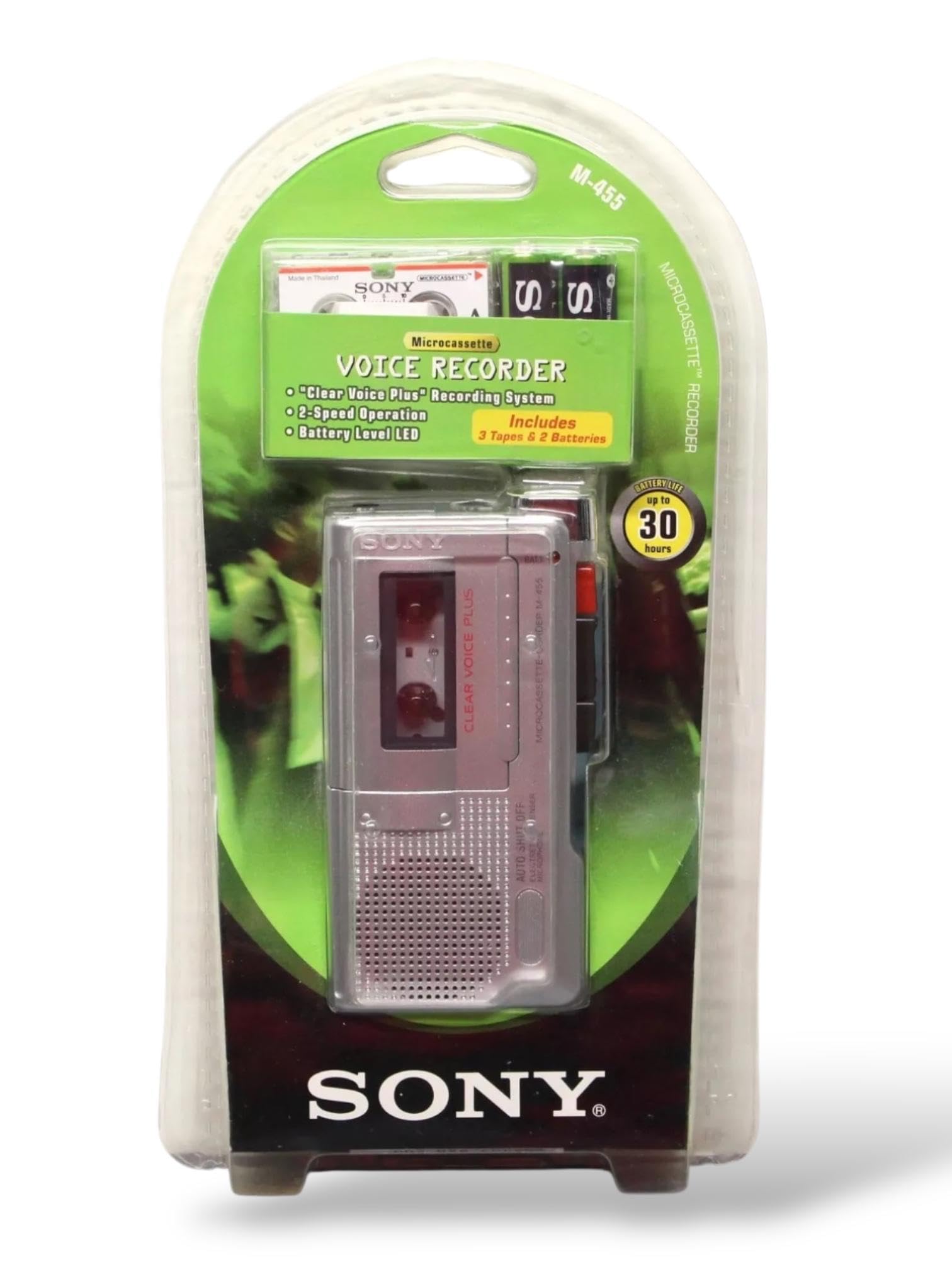 SONY M-455 Microcassette Recorder Value Pack (SONY M455)