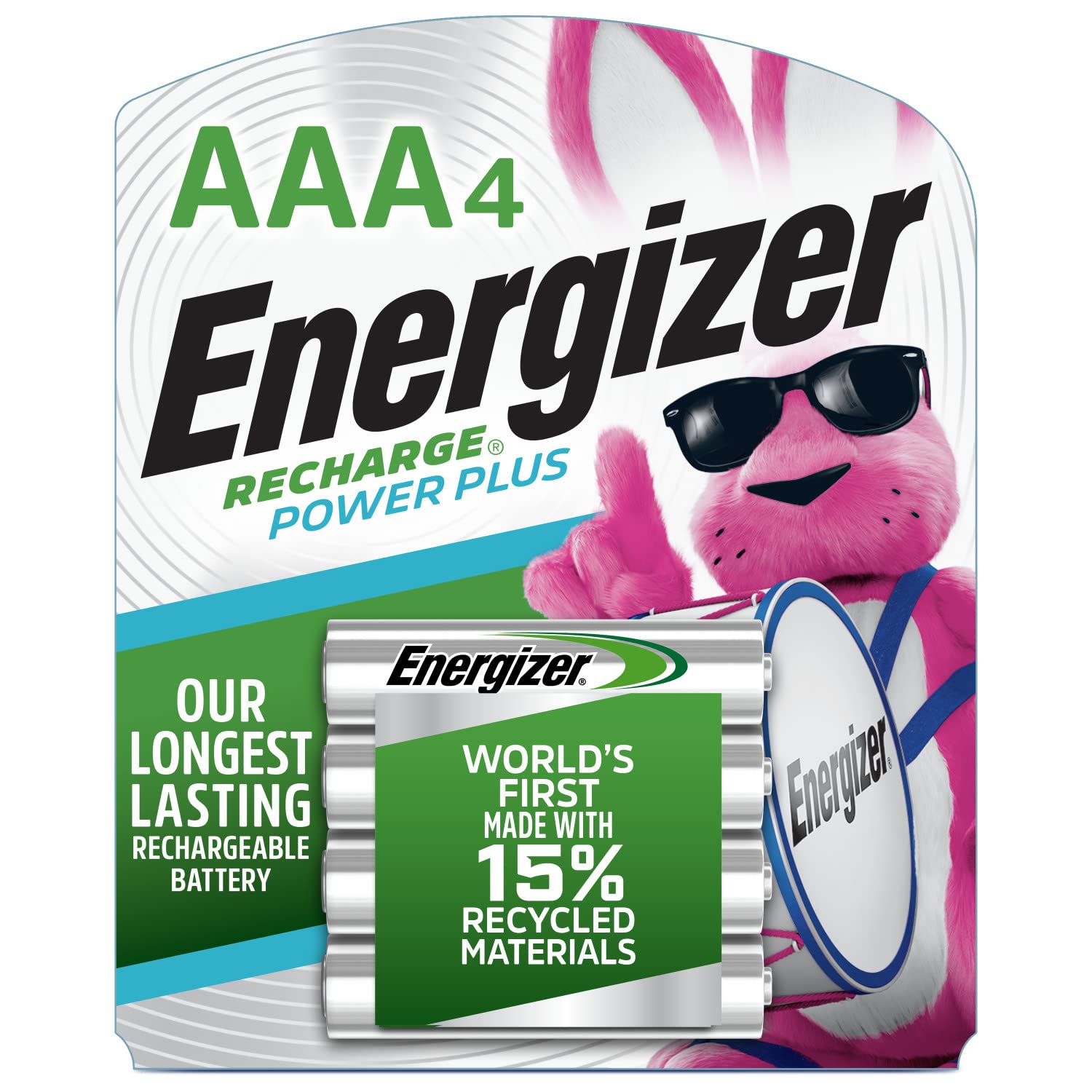 Energizer Rechargeable Aaa Batteries, Recharge Power Plus Triple A Battery Pre Charged, 4 Count