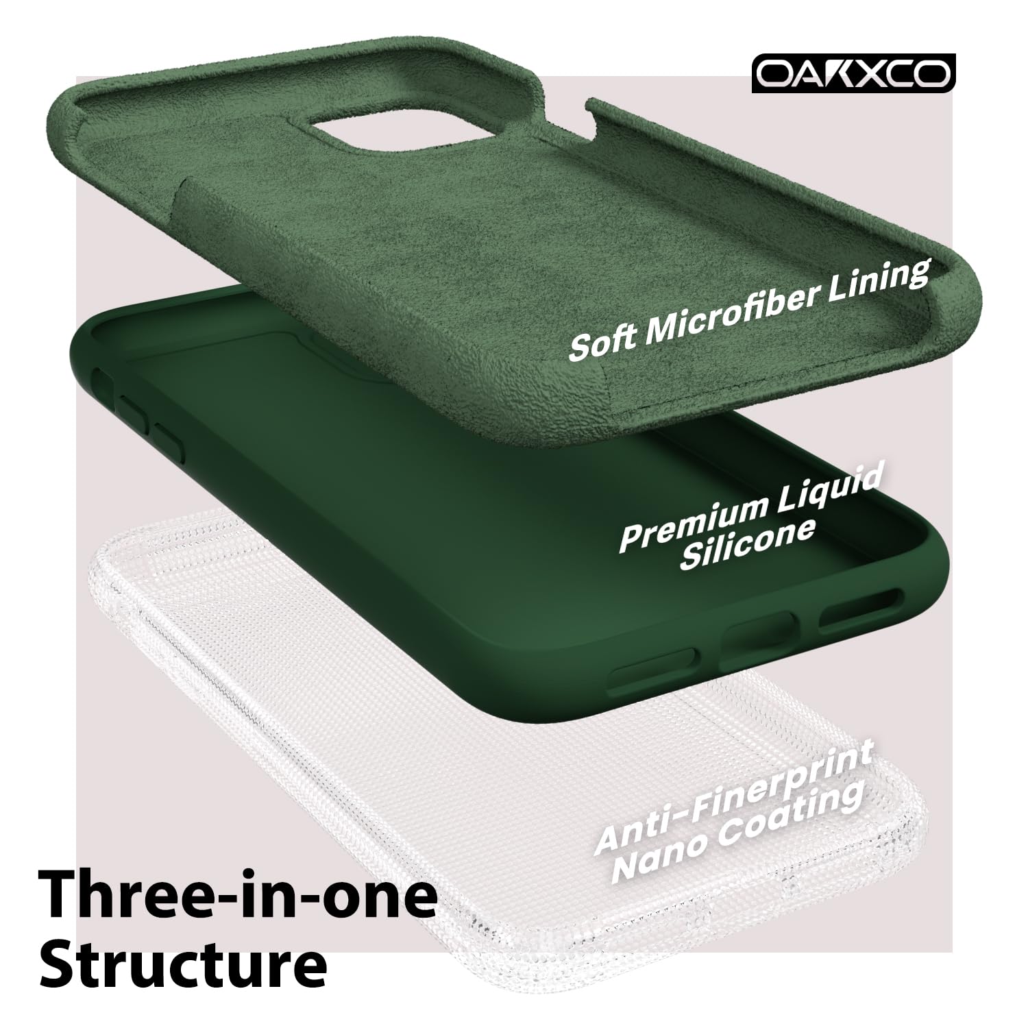 Oakxco For Iphone 11 Phone Case Liquid Silicone, Thin Slim Soft Rubber Tpu Plain Smooth Gel Cover For Women Girl Aesthetic Desig