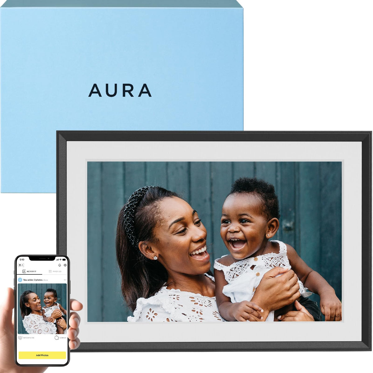 Aura Carver 10.1'' Wifi Digital Picture Frame - Wirecutter'S Best For Gifting, Send Photos From Phone, Free Storage