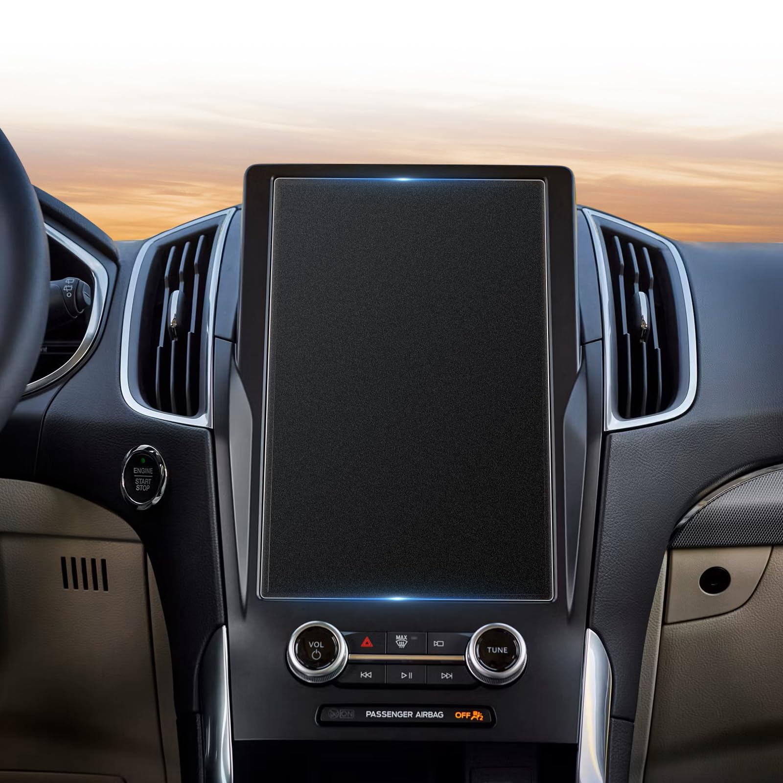 Cdefg Matte Anti Glare Screen Protector For Ford Edge 2021 2022 2023 2024 Accessories Screen Protector For Edge 2021 2024 Se, Sel, St Line, Titanium, St 12' Matte Anti Glare Tempered Glass