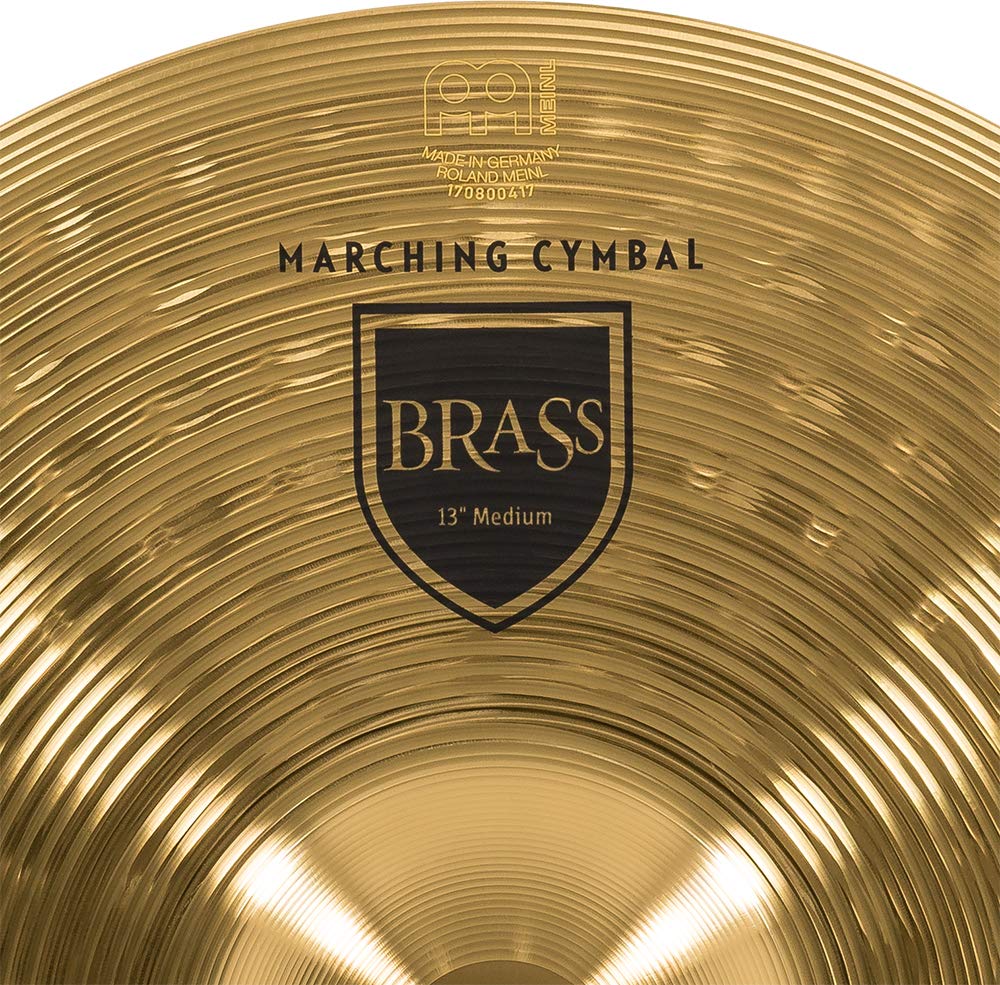 Meinl 13    Marching Cymbal Pair With Straps   Brass Alloy Traditional Finish   Made In Germany, 2 Year Warranty (Ma Br 13M)