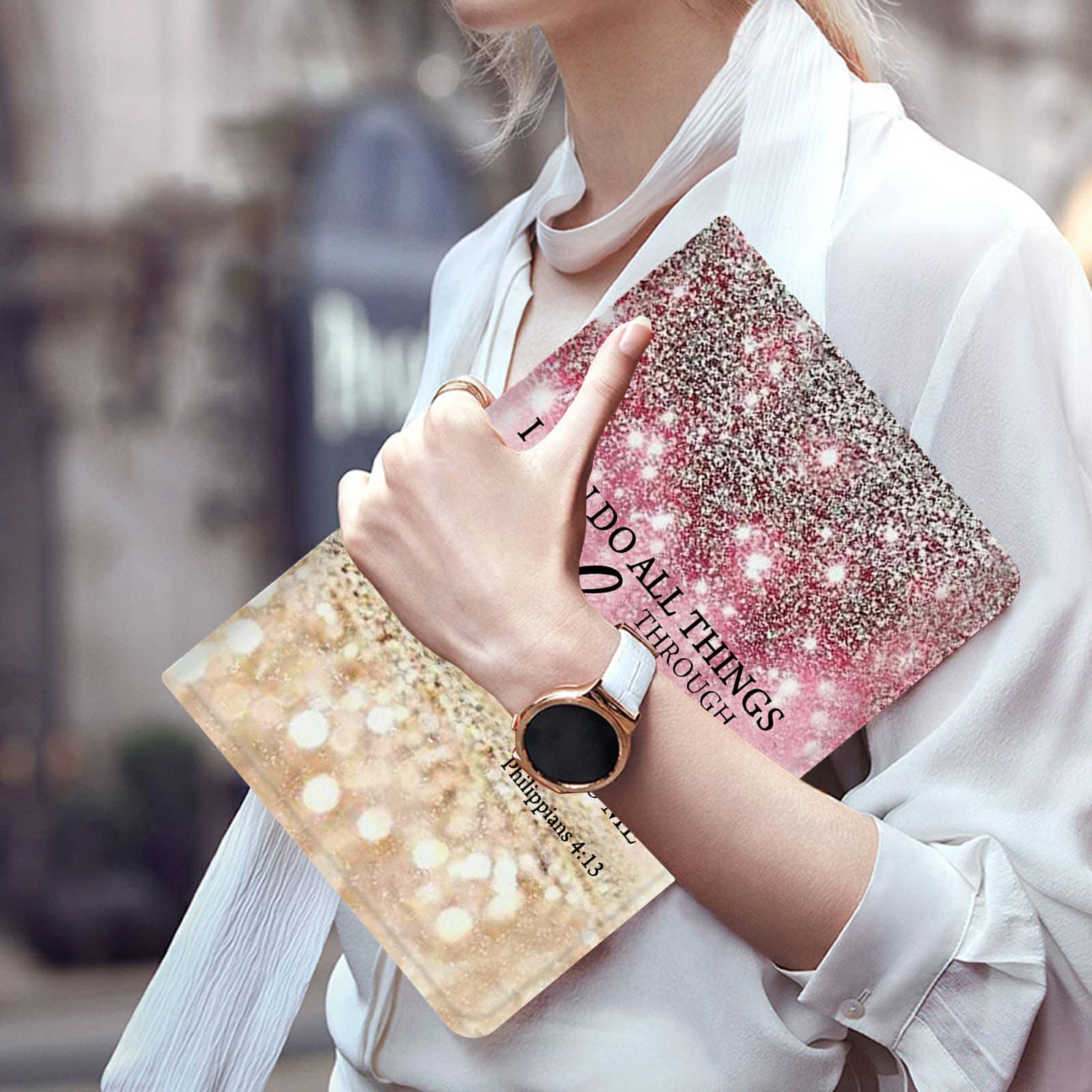 Fuyocwe For Ipad 10.2 Case (2021/2020/2019) 7Th/8Th/9Th Generation Ipad Case, Adjustable Non Slip Folio Stand Smart Cover For Ip