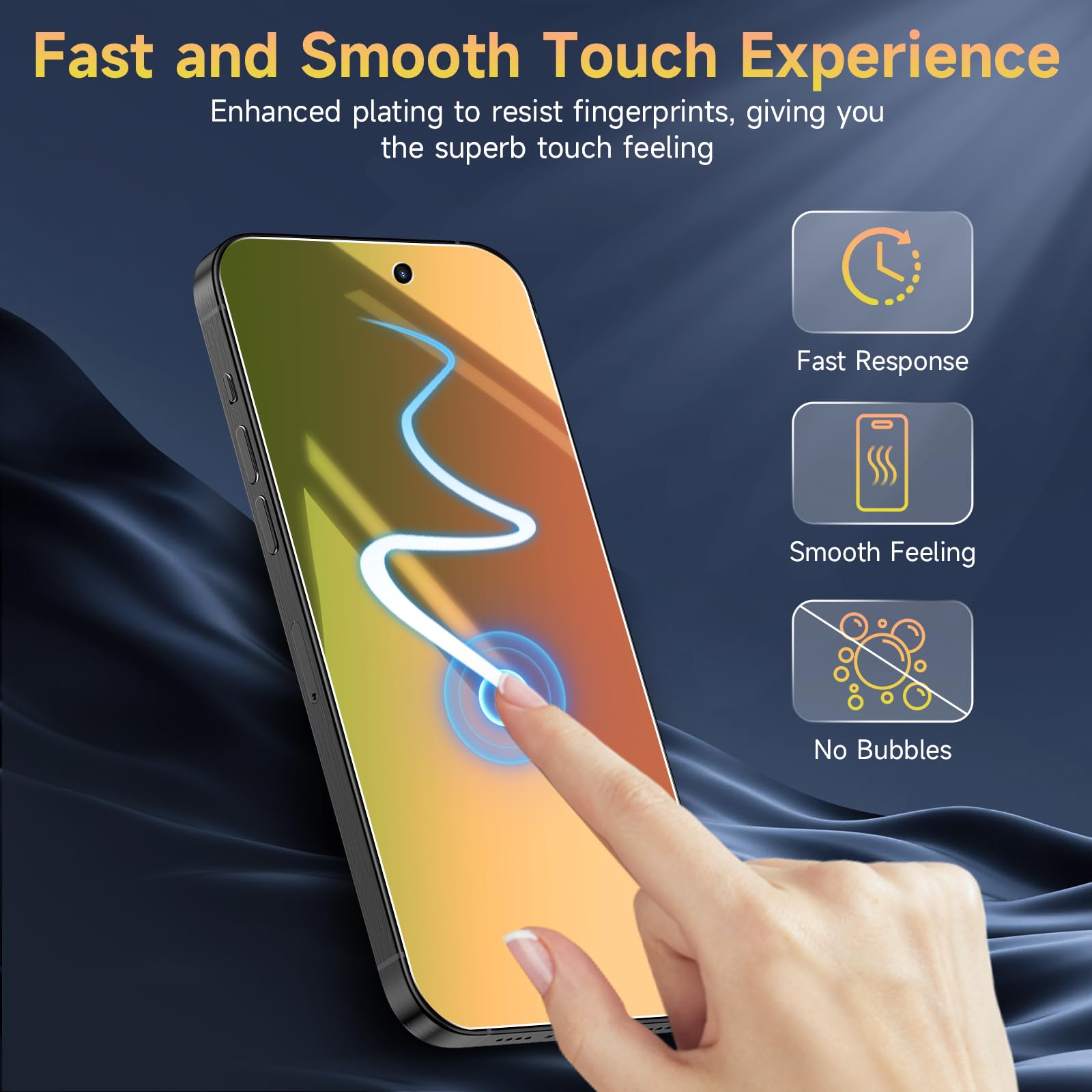 (2 Pack) Privacy Screen Protector Compatible For Iphone 16 Pro Max Tempered Glass   Red To Green Gradient/Shatterproof/Anti Scra