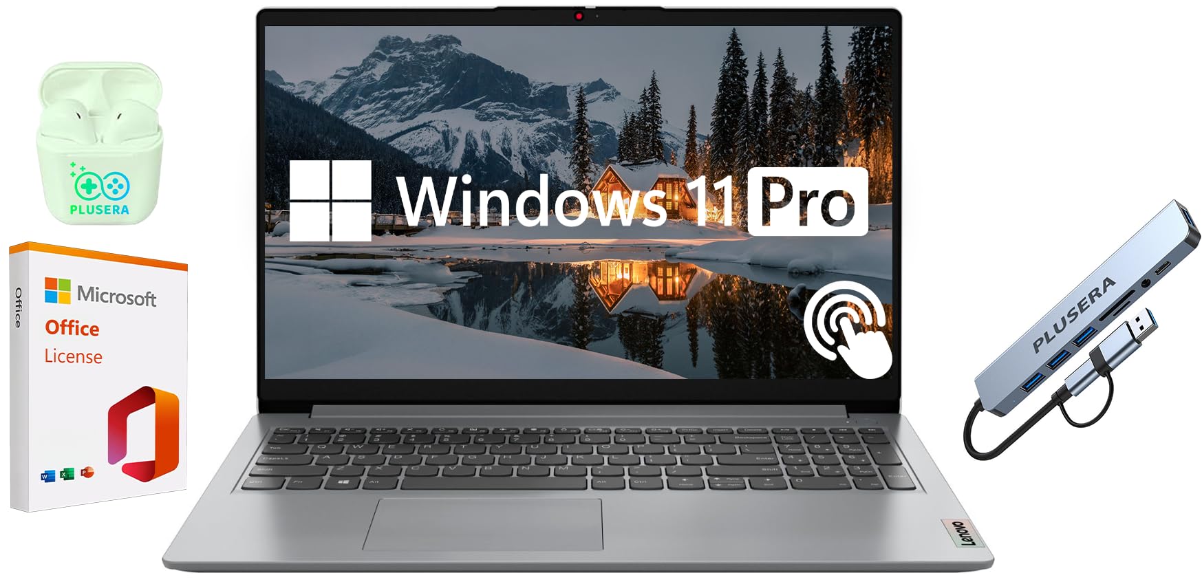 Lenovo Ideapad 15.6Fhd Touchscreen Laptop, 40Gb Ram 2.5Tb Storage (2Tb Ssd+512Gb Docking Station Set), 6 Cores Intel Core I3, Wi