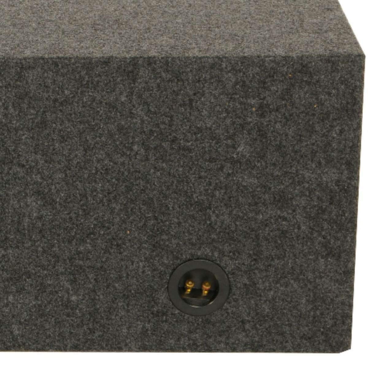 Q Power HD12 12" Sealed Triple Car Audio Subwoofer Enclosure MDF Grey